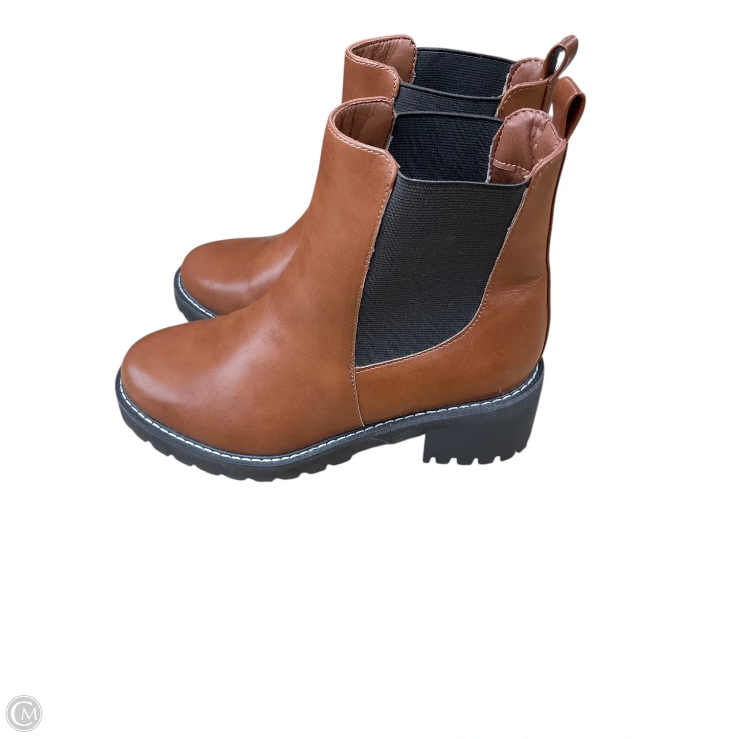 Boots Ankle Heels By Lane Bryant In Brown, Size: 8