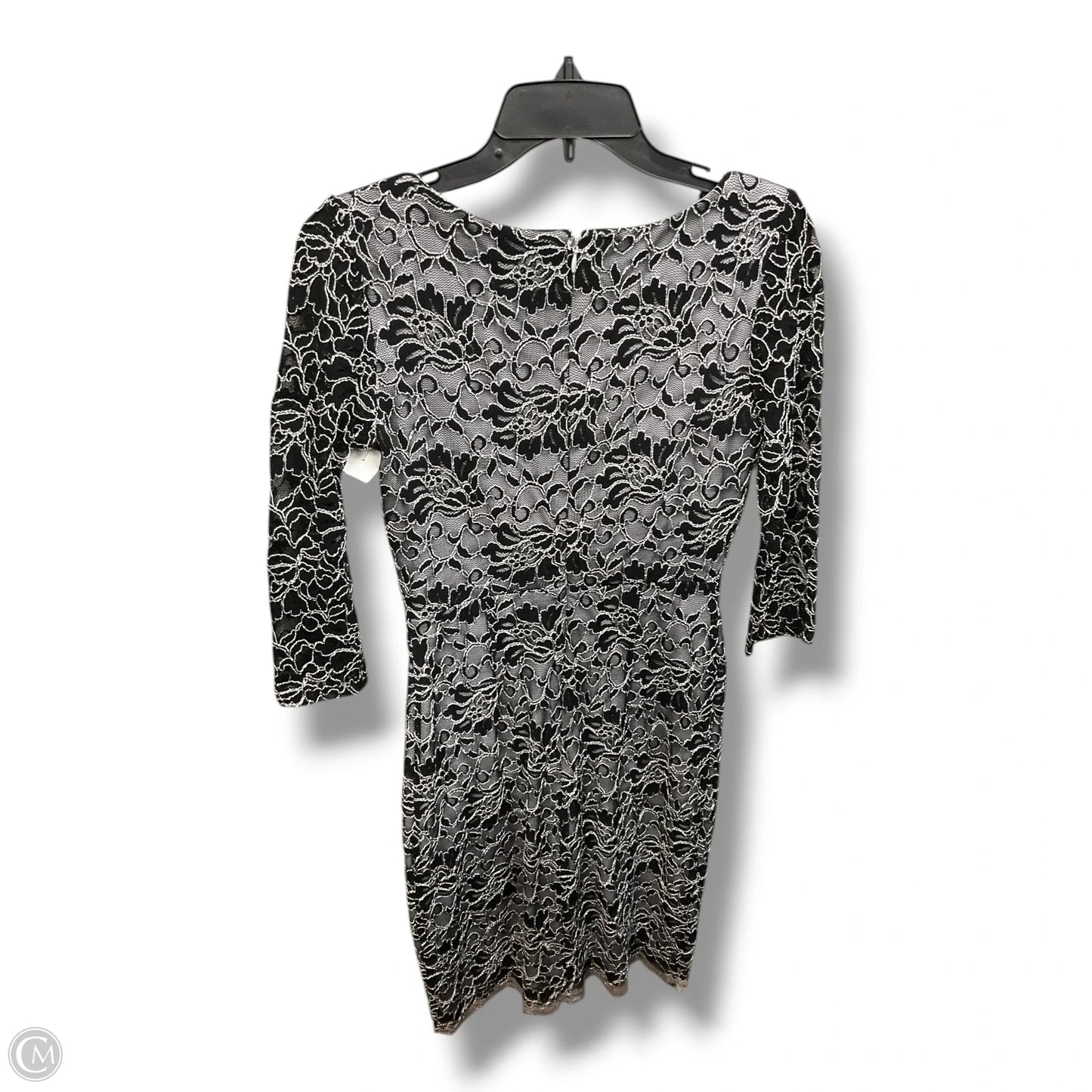 Dress Party Midi By Sangria In Black & White, Size: S