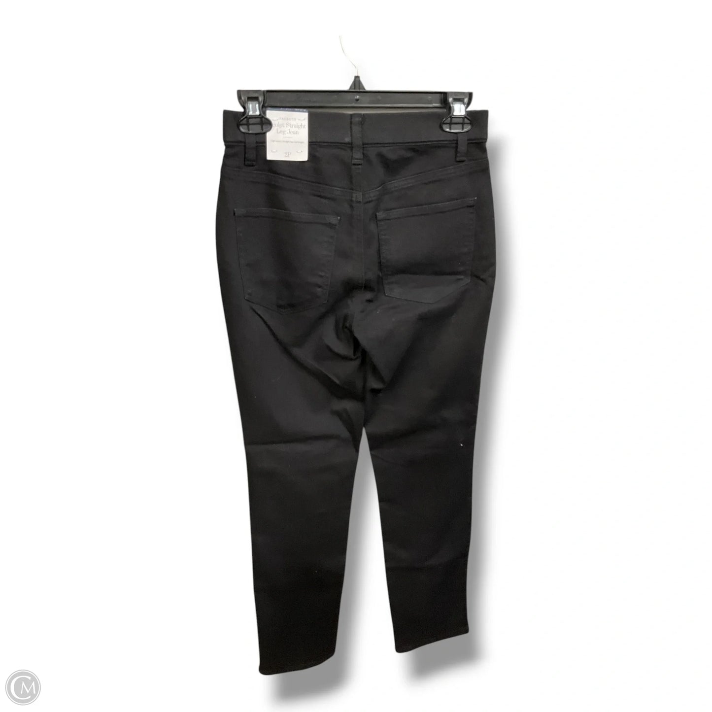 Jeans Straight By Talbots In Black, Size: 2
