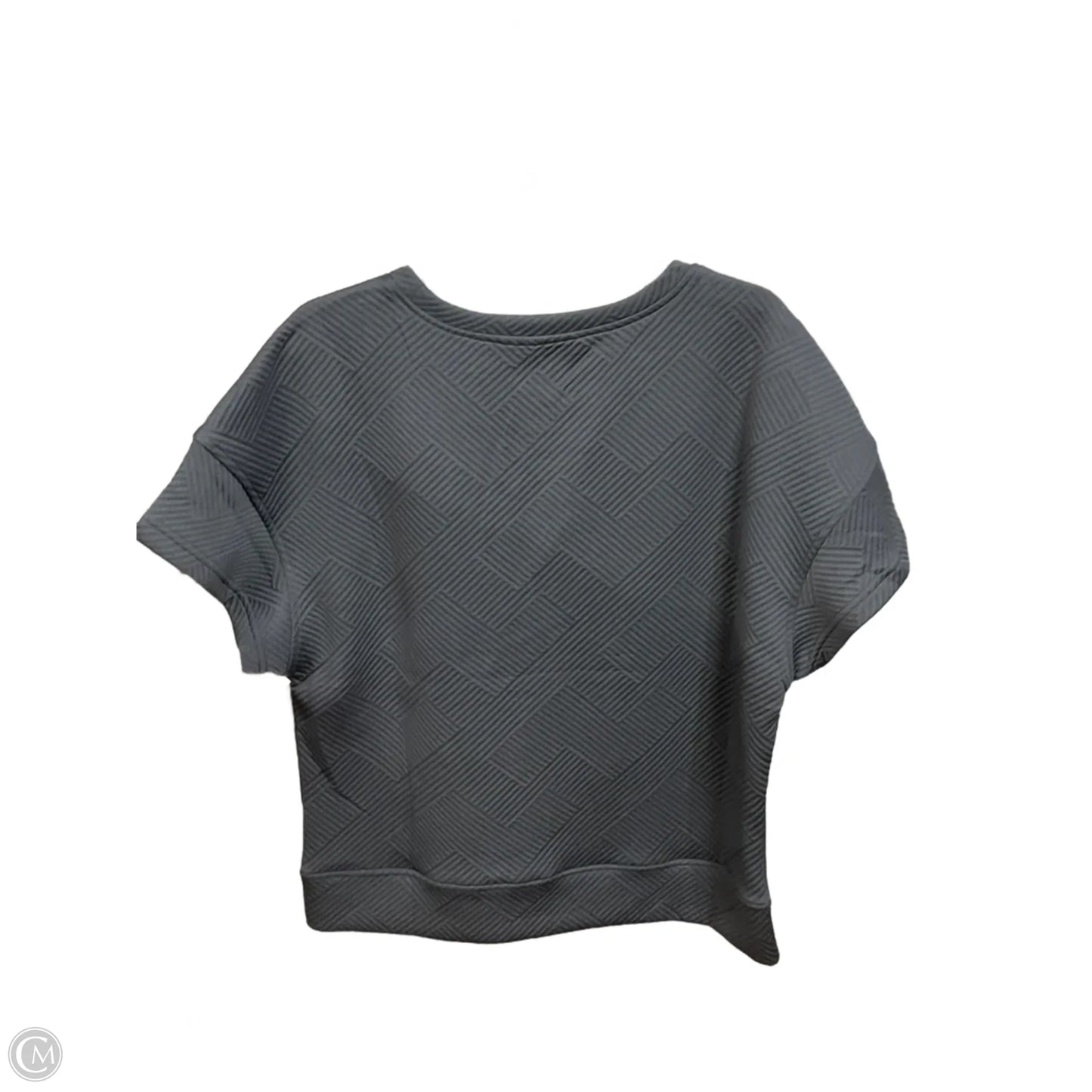 Top Short Sleeve By Clothes Mentor In Grey, Size: M