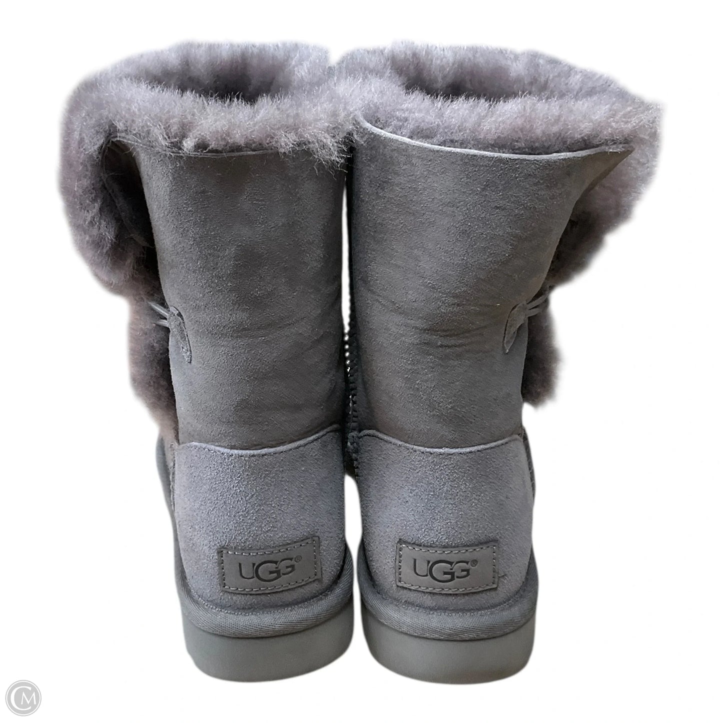 Boots Designer By Ugg In Grey, Size: 8