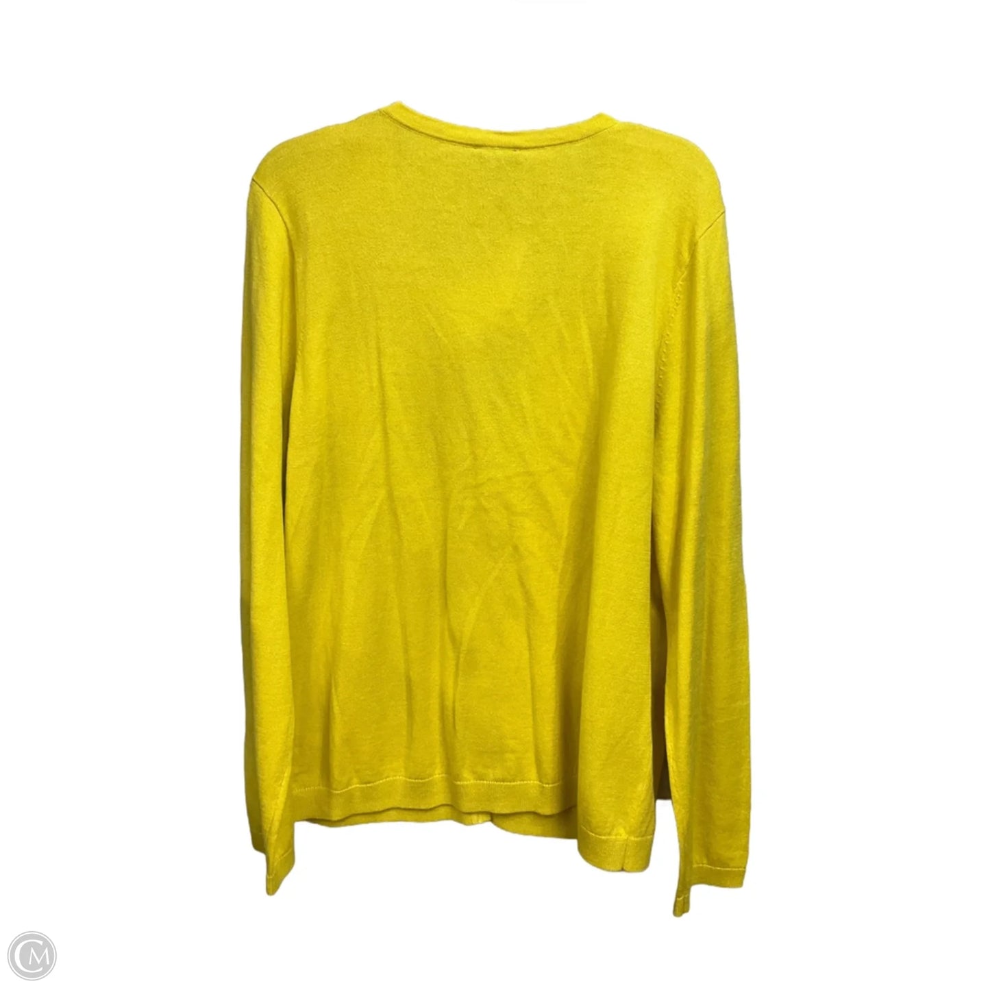 Cardigan By Talbots In Yellow, Size: Xl