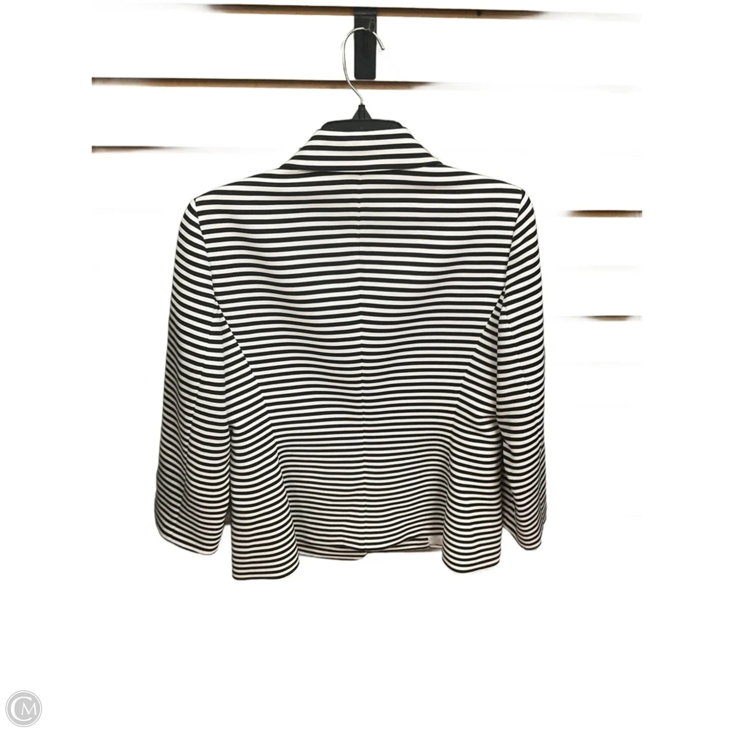 Blazer By Anne Klein In Black & White, Size: M