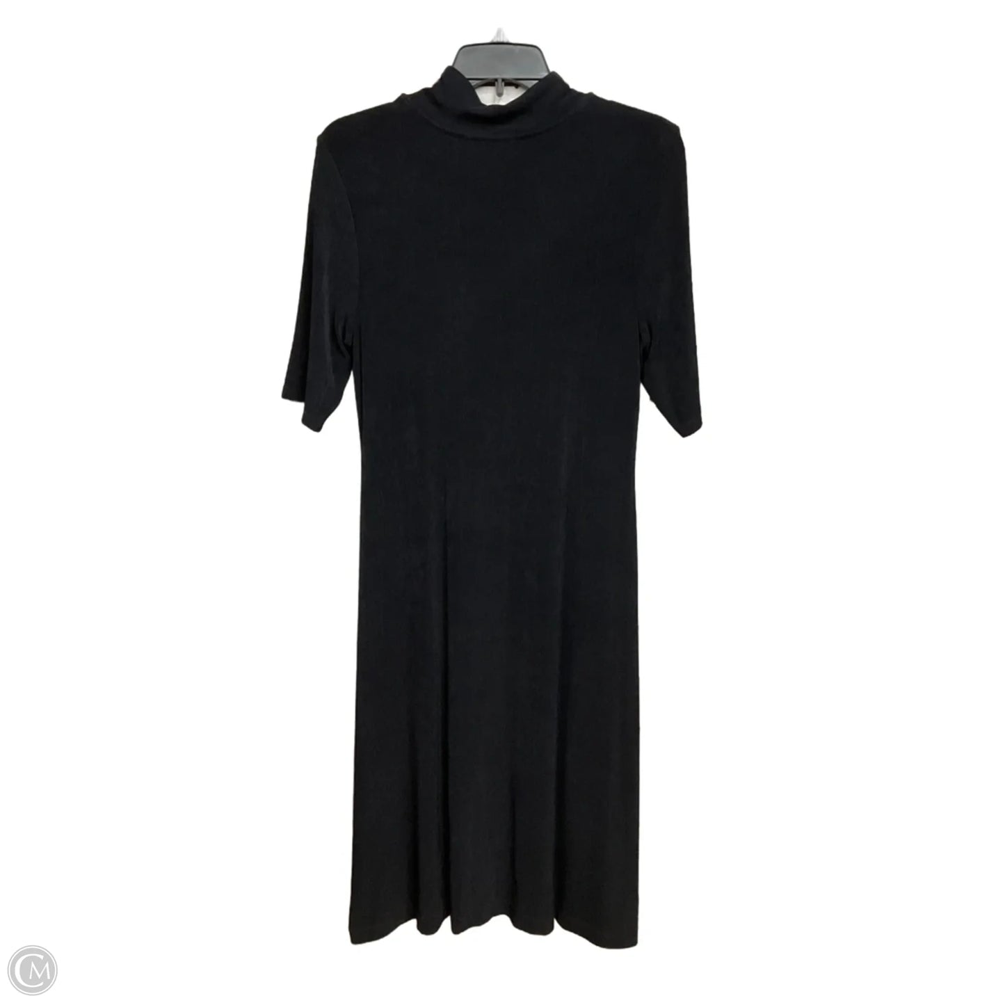 Dress Casual Midi By Chicos In Black, Size: M
