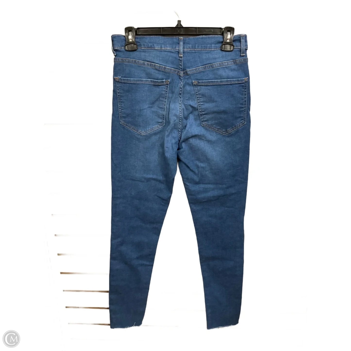 Jeans Skinny By Express In Blue Denim, Size: 6