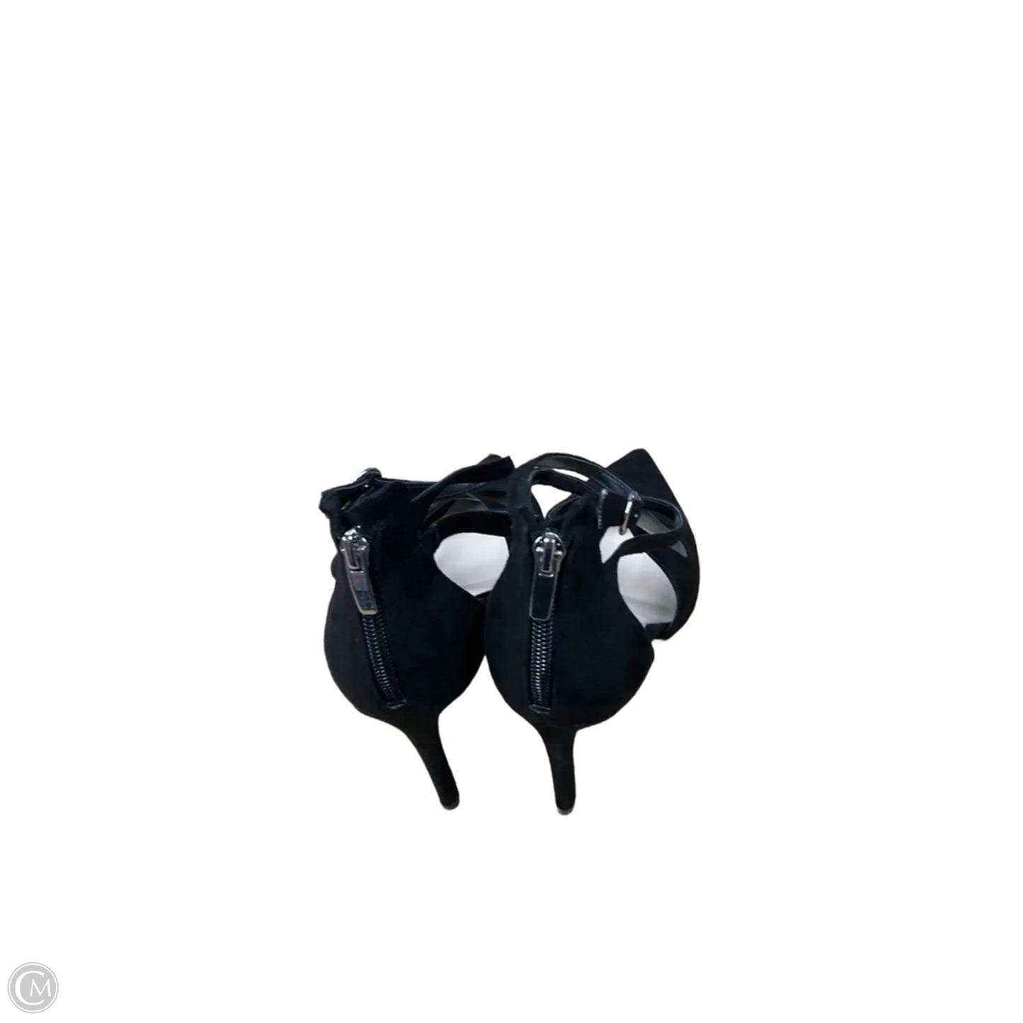 Sandals Heels Stiletto By Nine West In Black, Size: 10