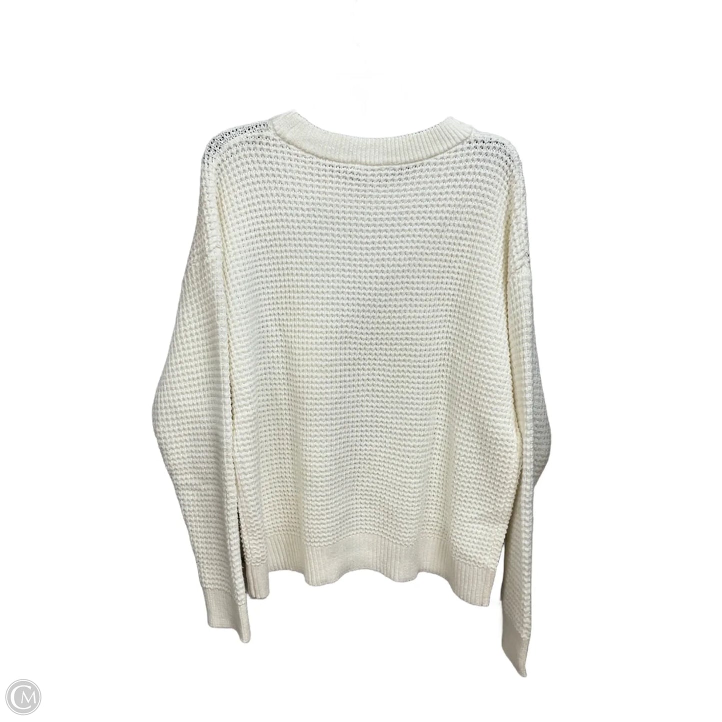 Sweater By Time And Tru In White, Size: Xl