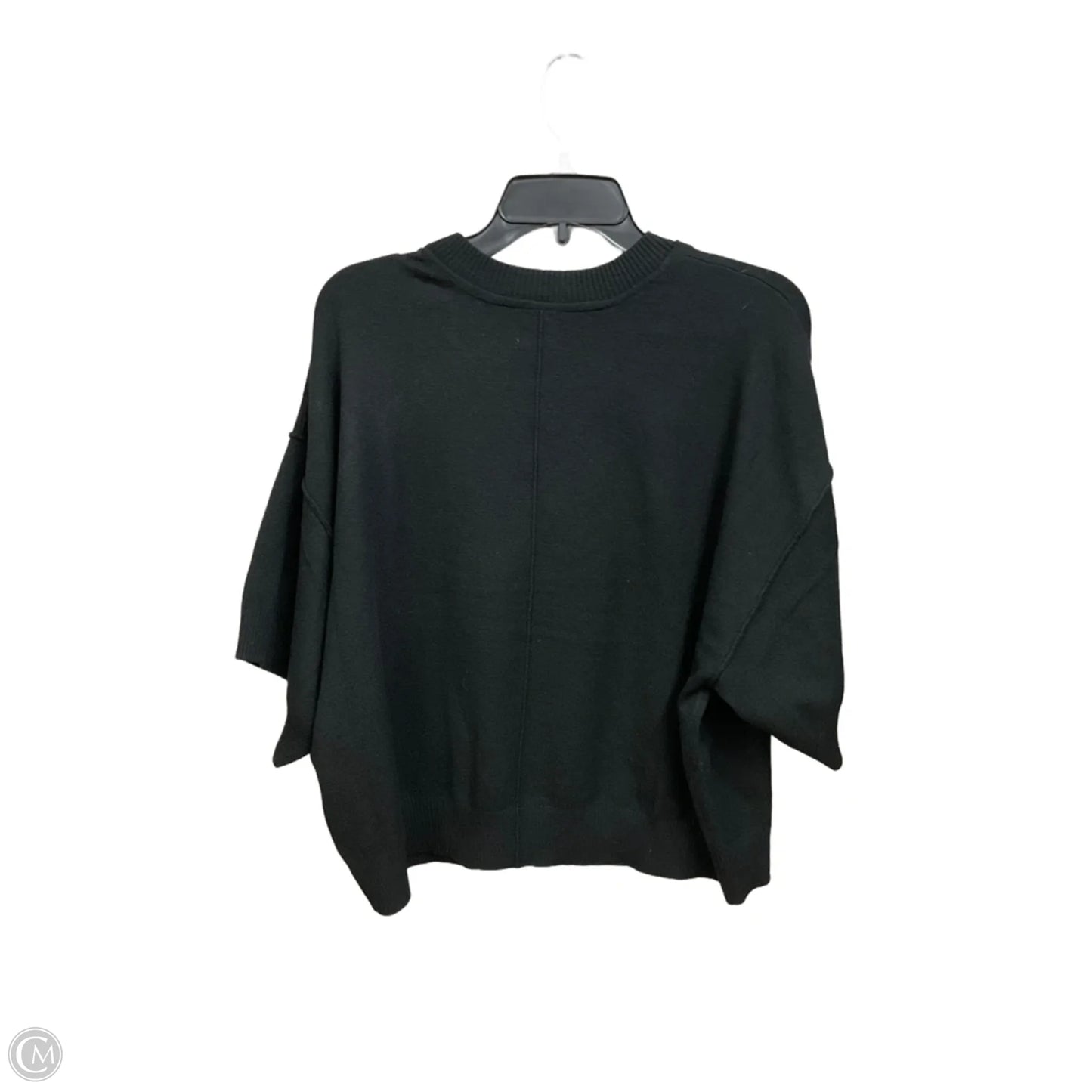 Sweater Short Sleeve By Future Collective In Black & White, Size: Xl