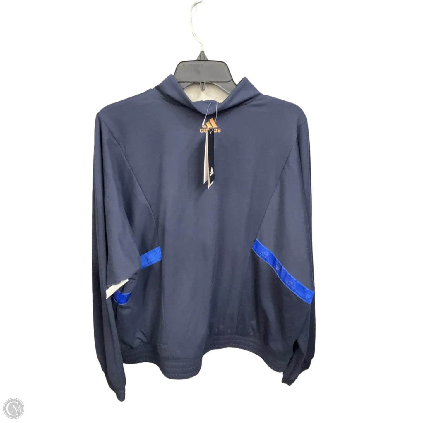 Athletic Jacket By Adidas In Blue, Size: Xl