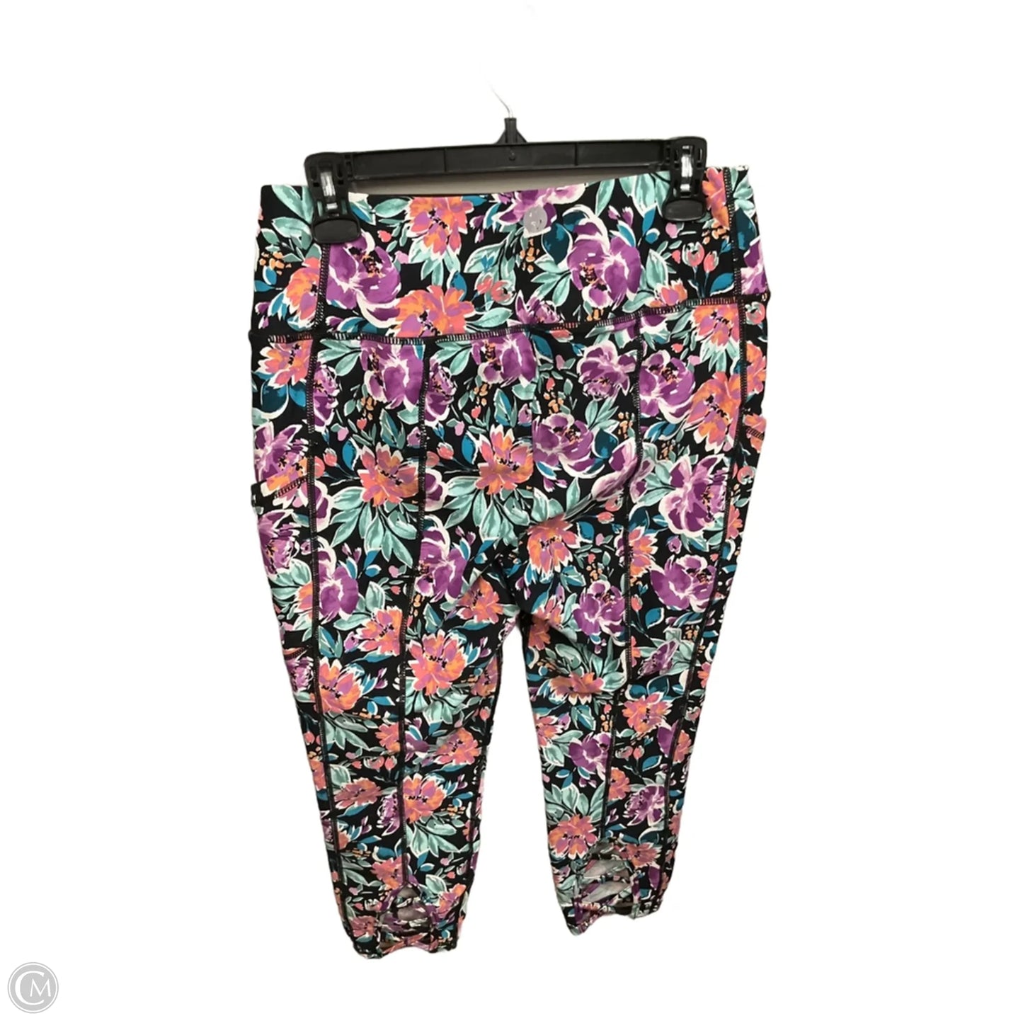 Athletic Capris By Torrid In Floral Print, Size: 1x