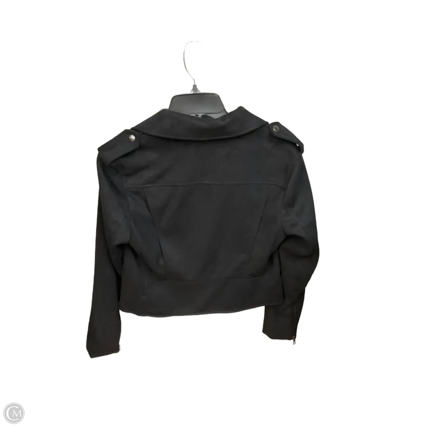 Jacket Moto By Banana Republic In Black, Size: M