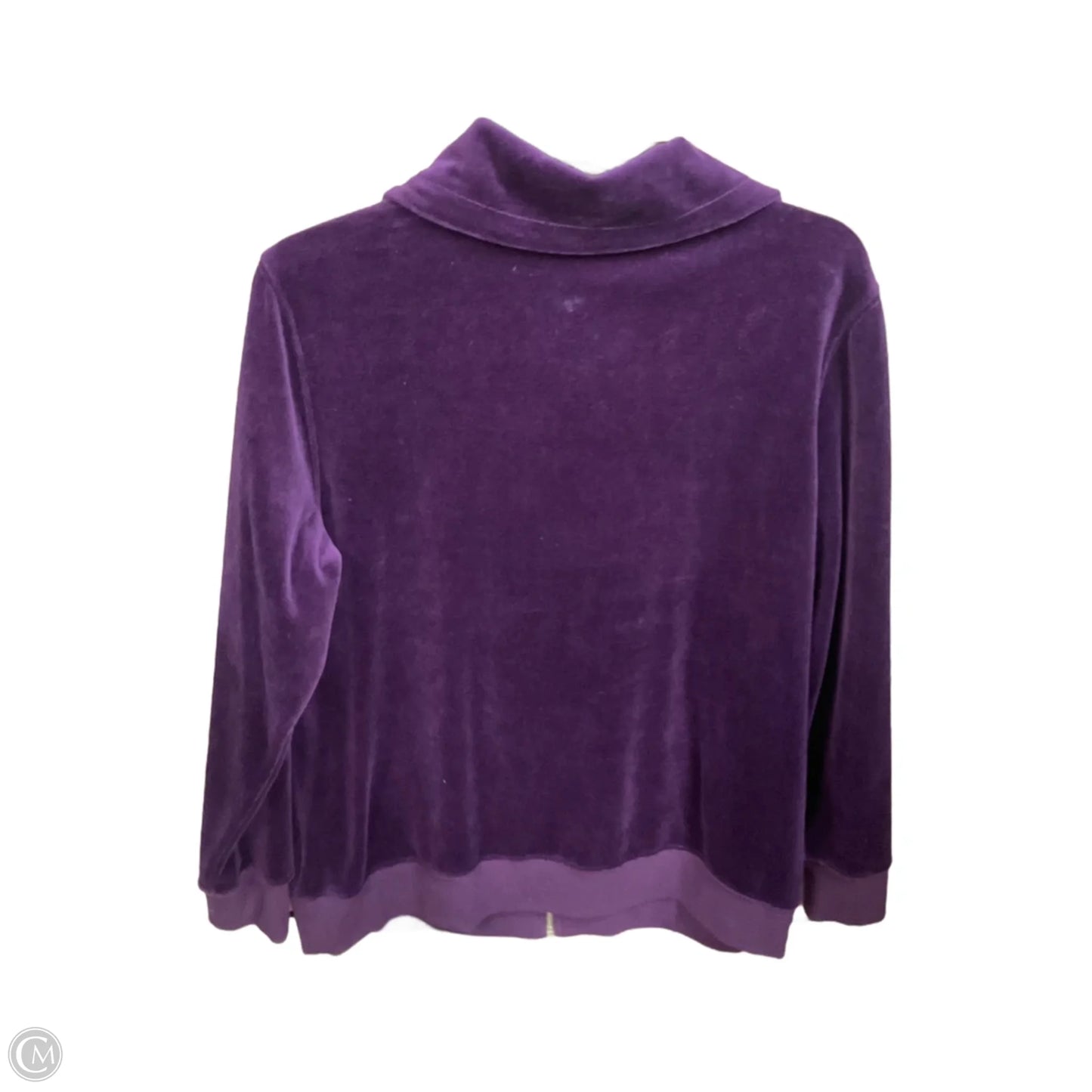 Jacket Fleece By Christopher And Banks In Purple, Size: L