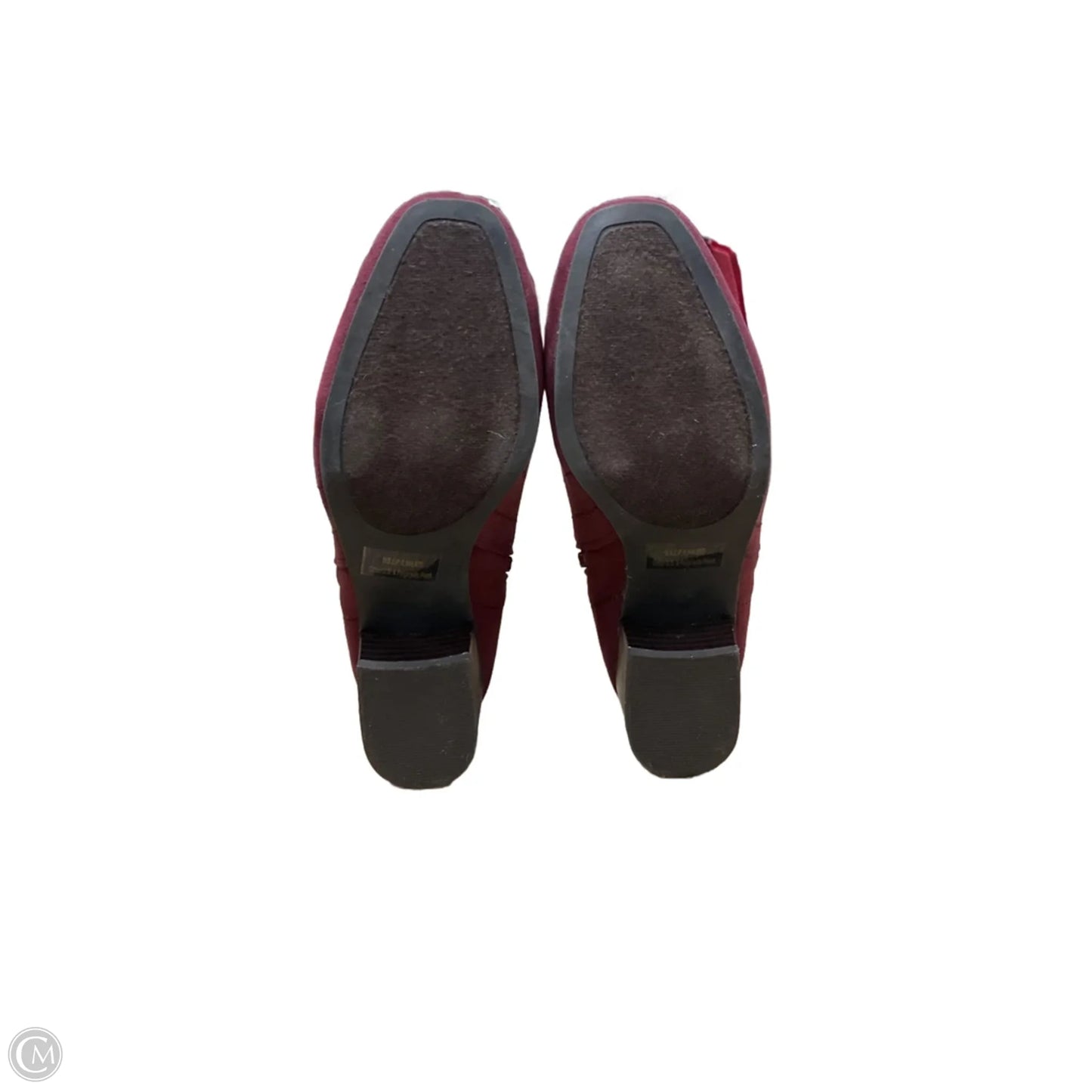 Boots Ankle Heels By Charter Club In Maroon, Size: 6