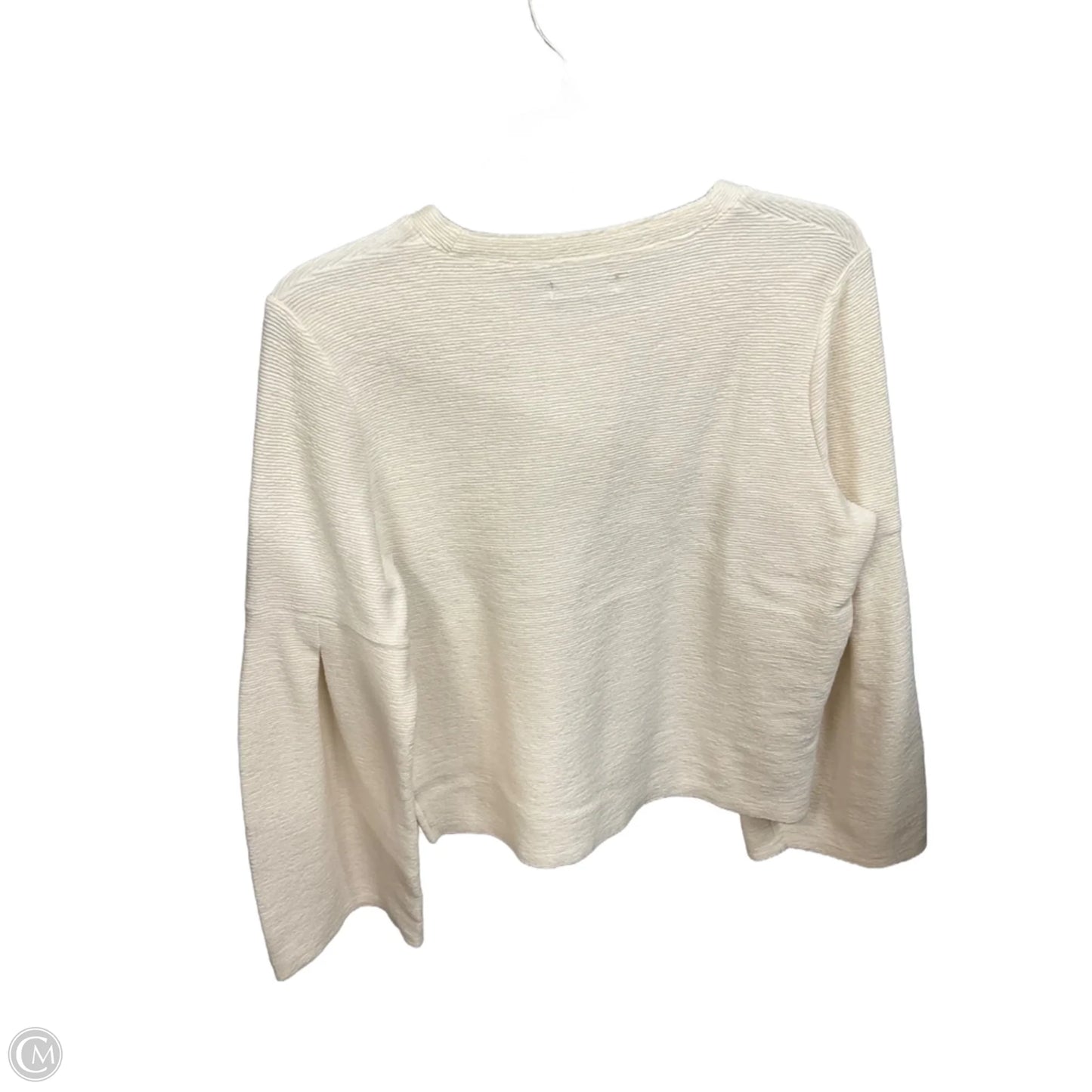 Top Long Sleeve By Madewell In Cream, Size: L