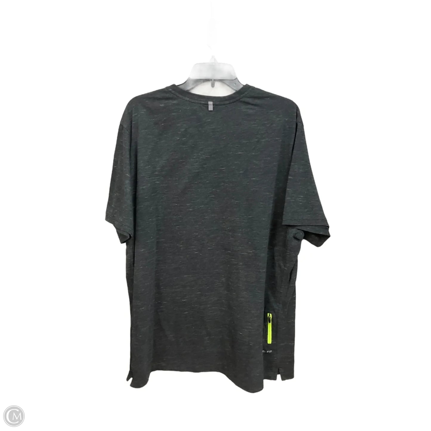 Athletic Top Short Sleeve By Nike Apparel In Grey, Size: Xxl