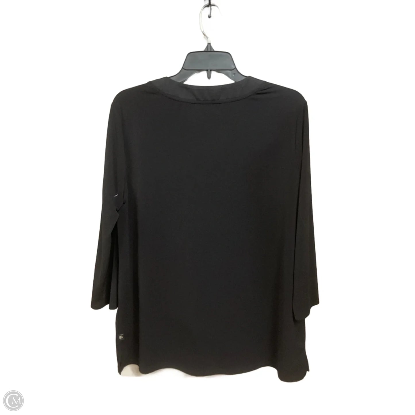 Top 3/4 Sleeve By Banana Republic In Black, Size: L