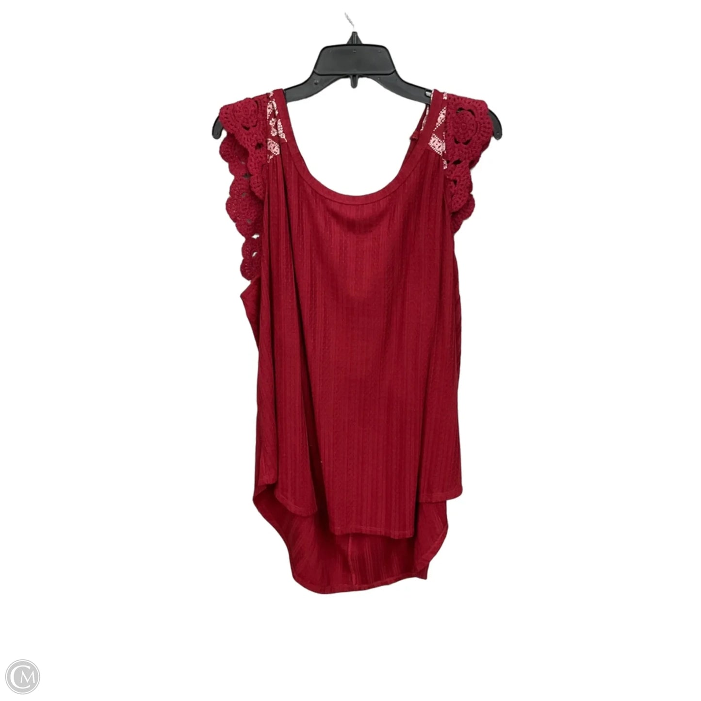 Top Sleeveless By Torrid In Maroon, Size: 3x