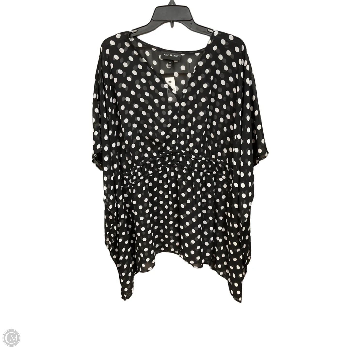 Top Short Sleeve By Lane Bryant In Polkadot Pattern, Size: 3x