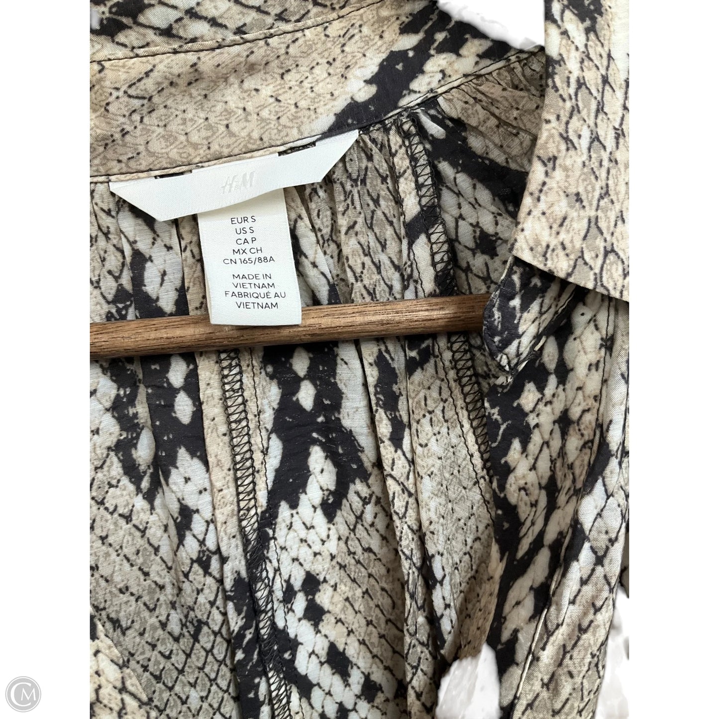 Dress Casual Short By H&m In Animal Print, Size: S