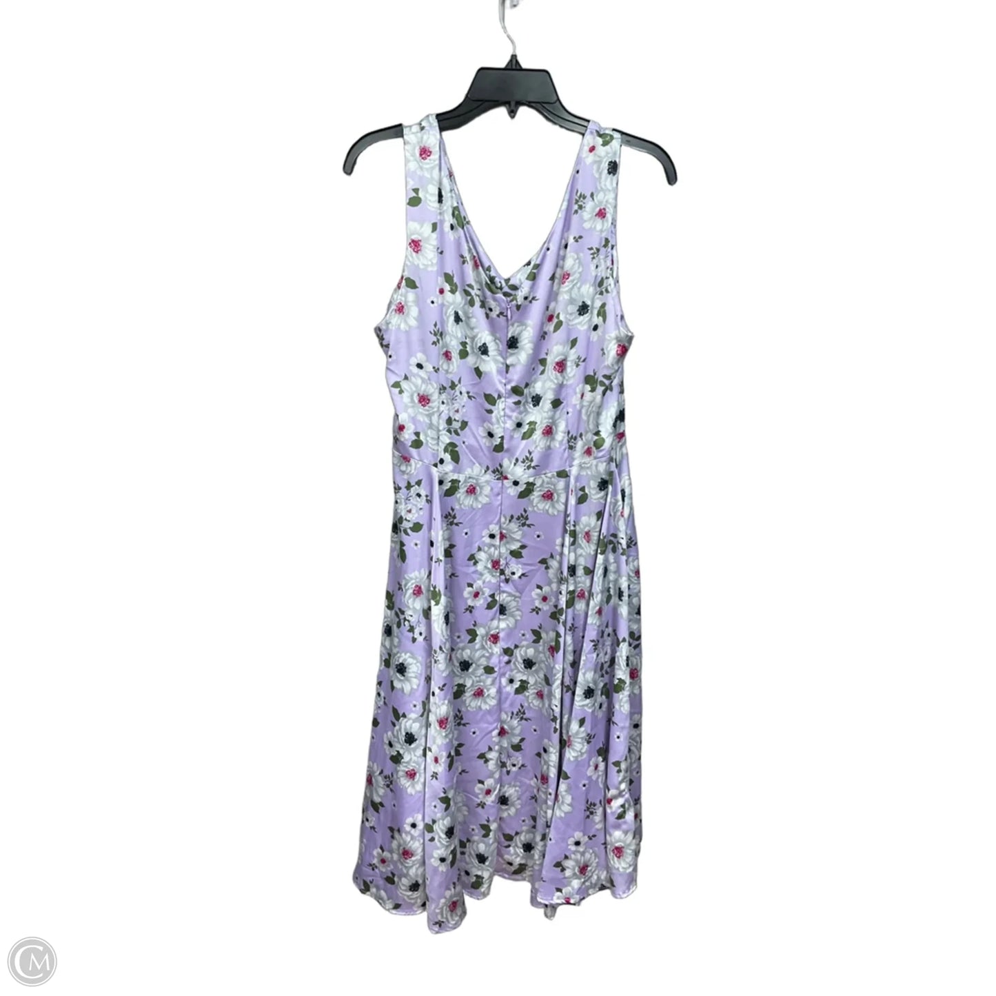 Dress Casual Midi By Clothes Mentor In Purple, Size: Xl
