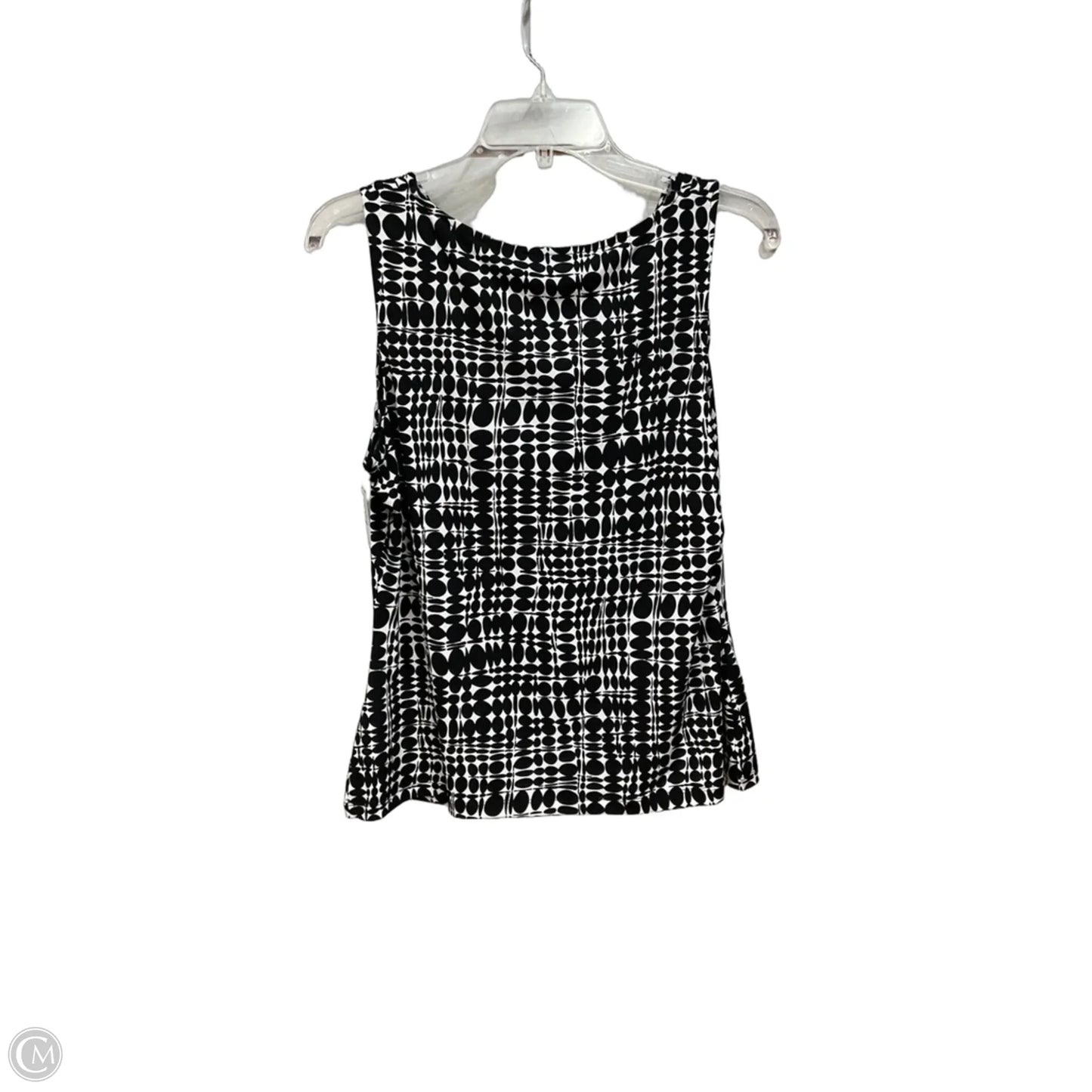 Blouse Sleeveless By Calvin Klein In Black, Size: L