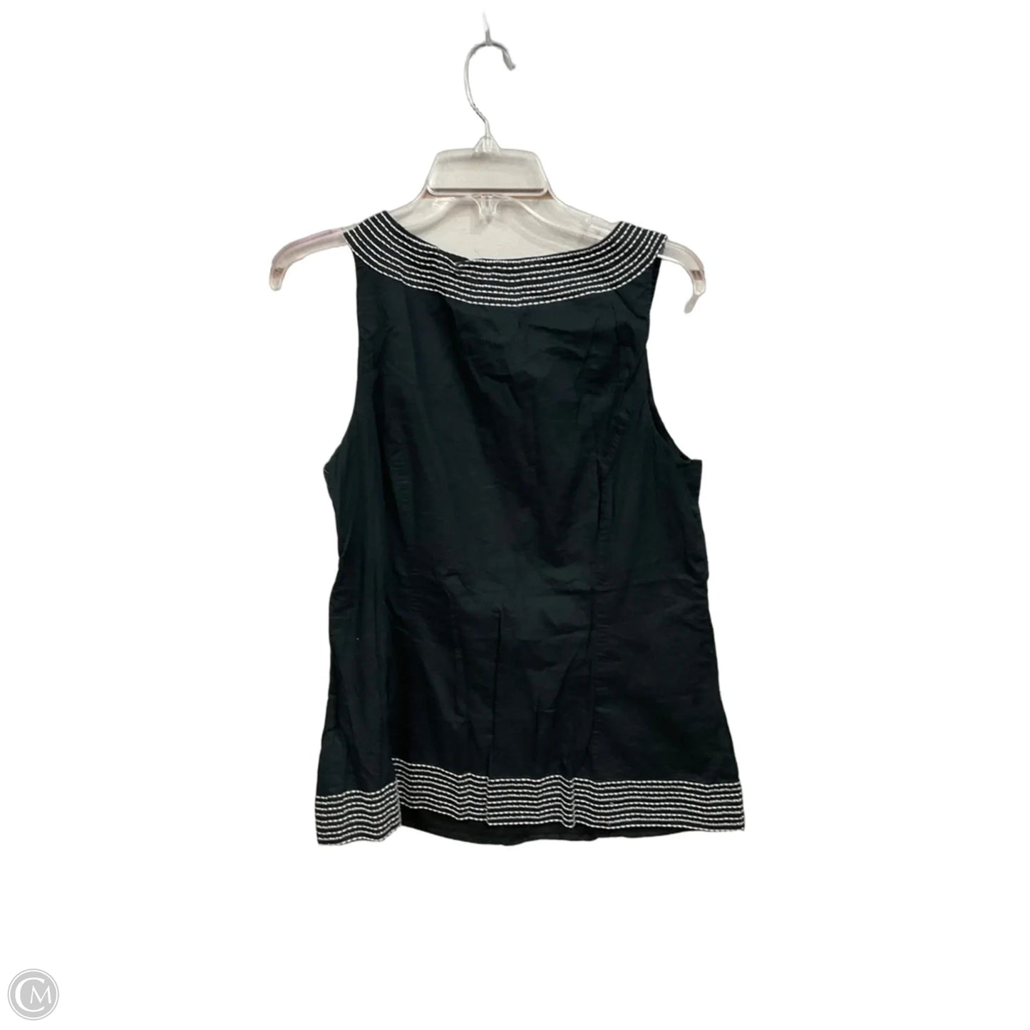 Top Sleeveless By Ann Taylor In Black, Size: L