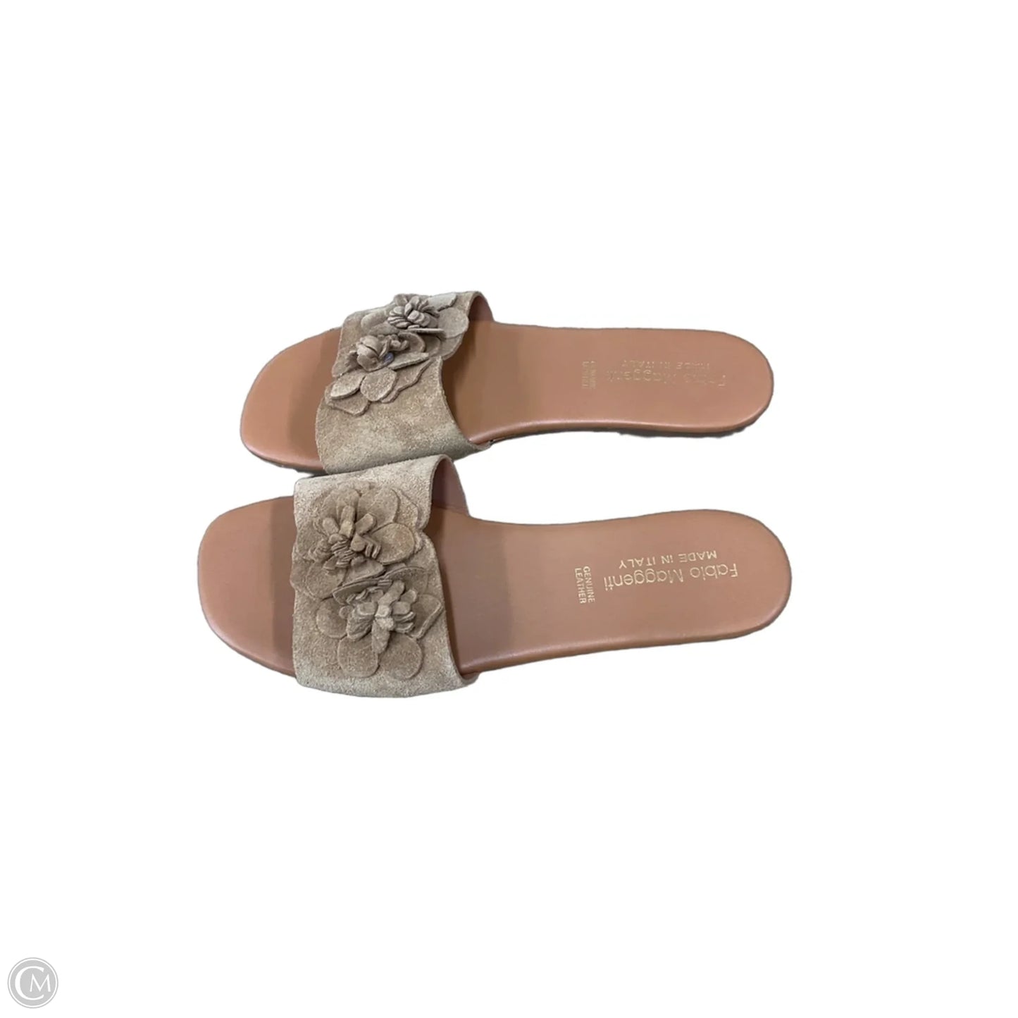 Sandals Flats By Clothes Mentor In Tan, Size: 9.5