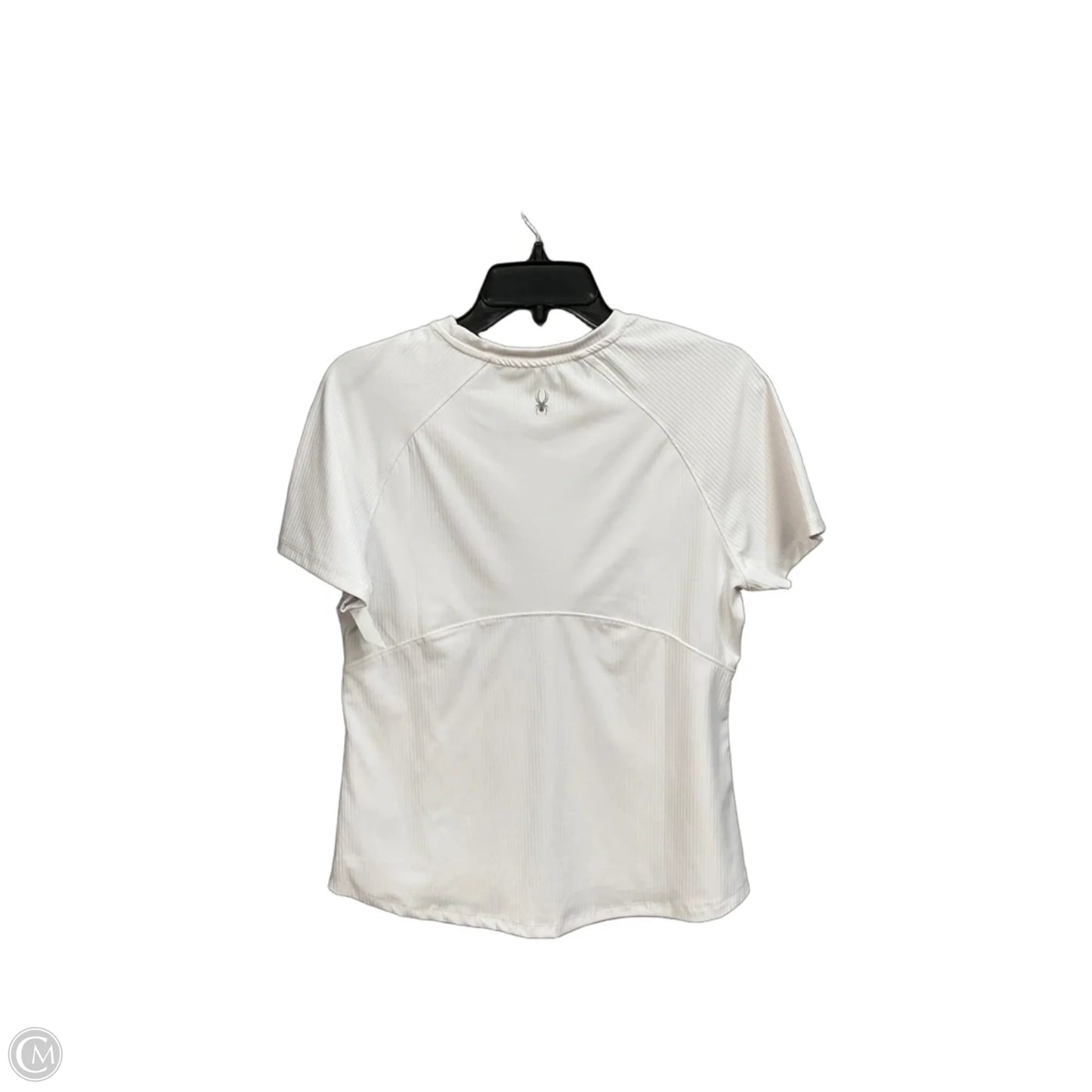 Athletic Top Short Sleeve By Spyder In White, Size: M