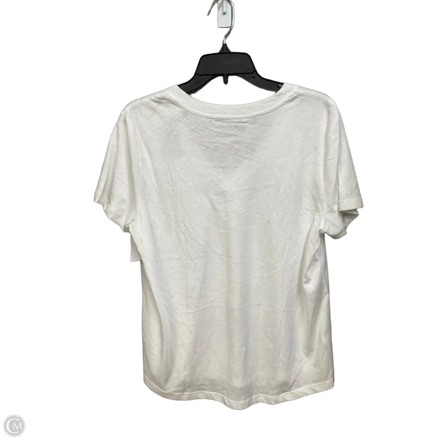 Top Short Sleeve Basic By Loft In White, Size: Xlp