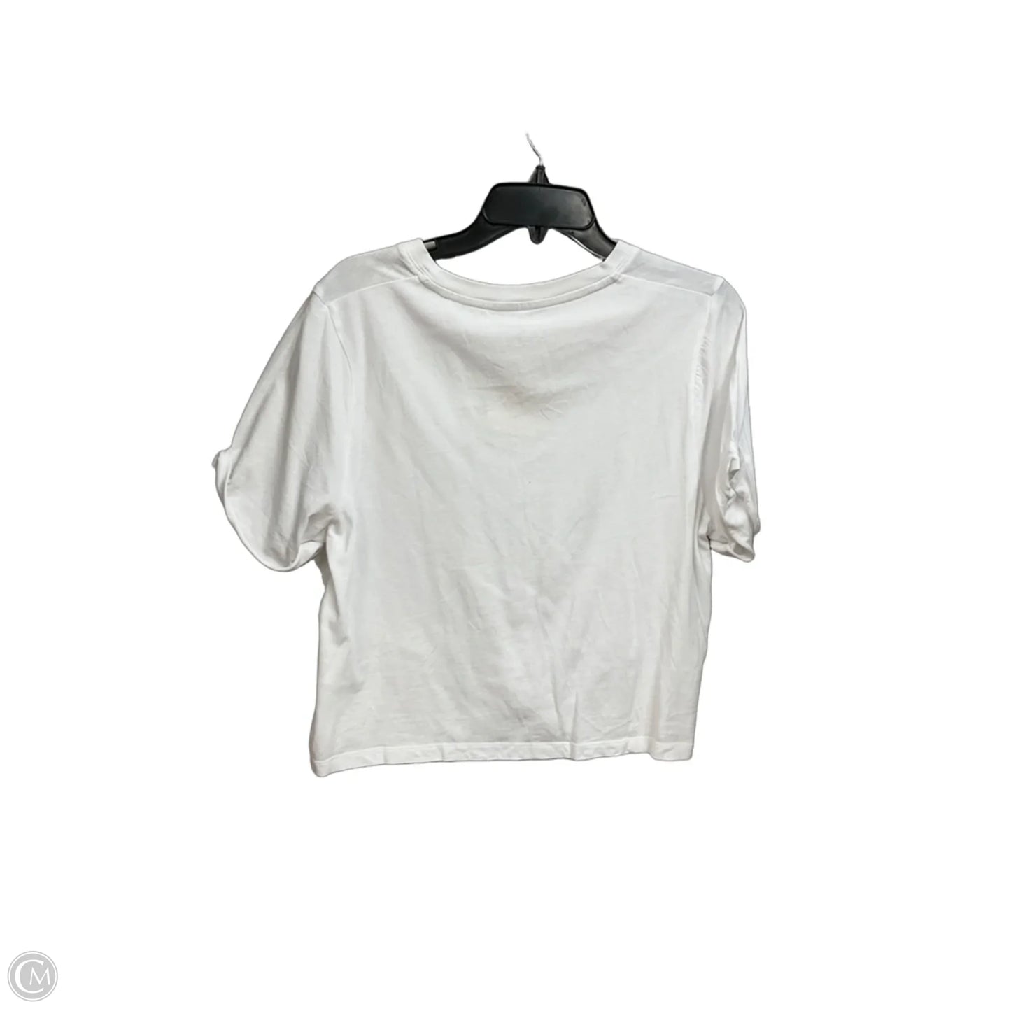 Athletic Top Short Sleeve By Fabletics In White, Size: L