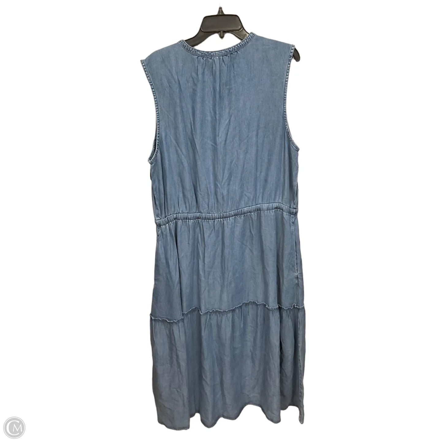 Dress Casual Short By Lands End In Blue Denim, Size: Xxl