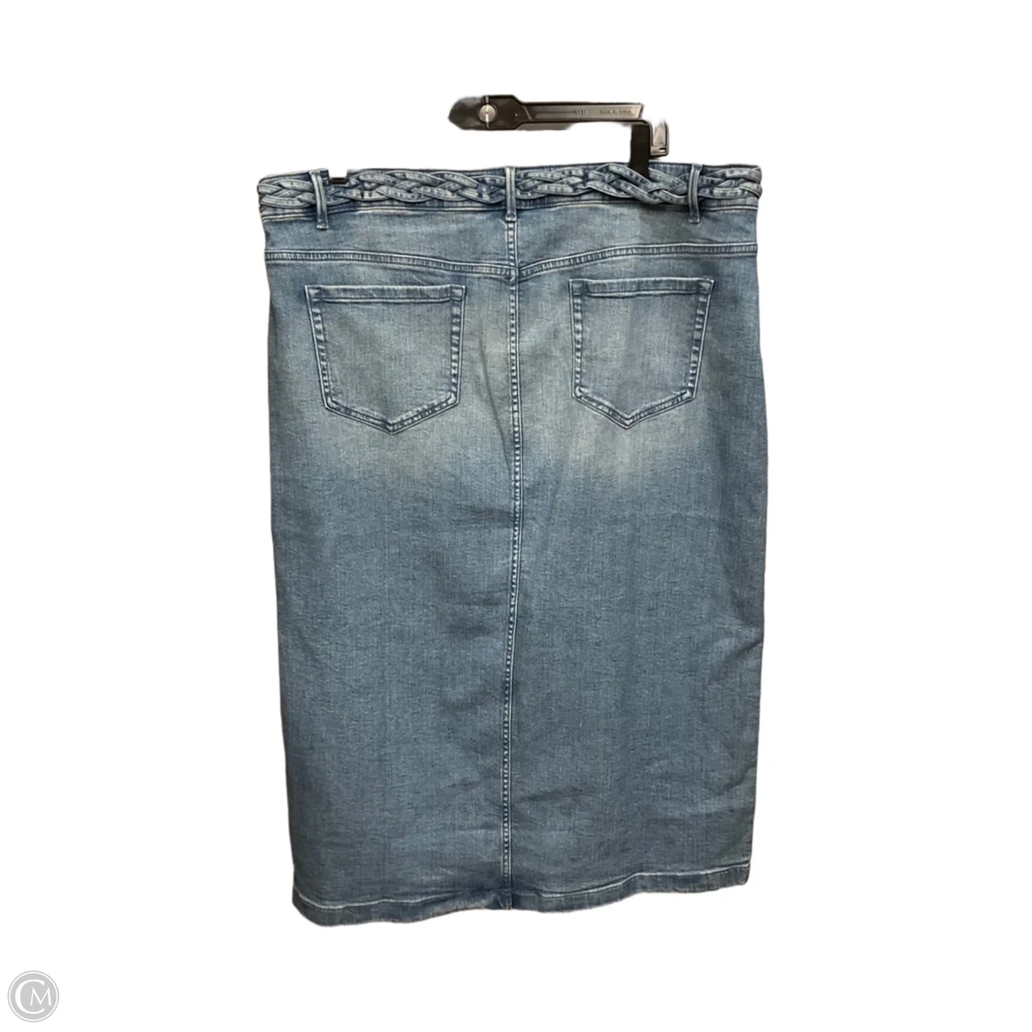 Skirt Maxi By J. Jill In Blue Denim, Size: 18