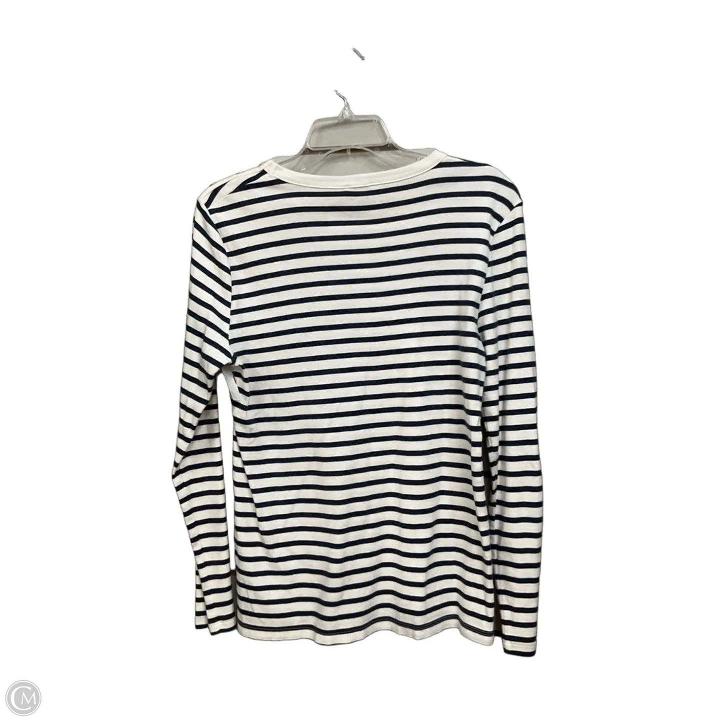 Top Long Sleeve By J. Crew In Striped Pattern, Size: L