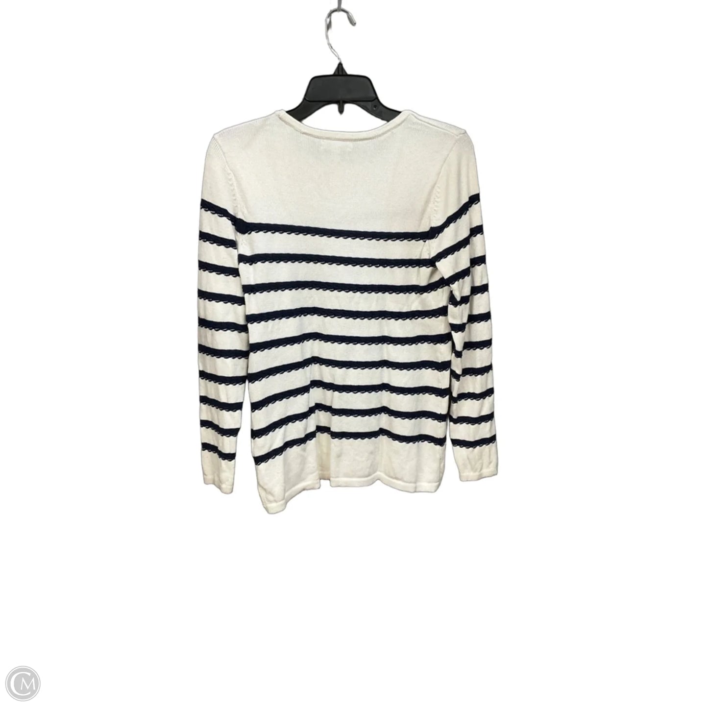 Top Long Sleeve By Charter Club In White, Size: S