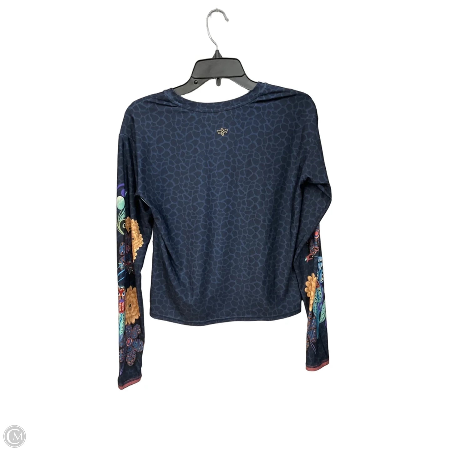 Athletic Top Long Sleeve Crewneck By Johnny Was In Blue, Size: Xs