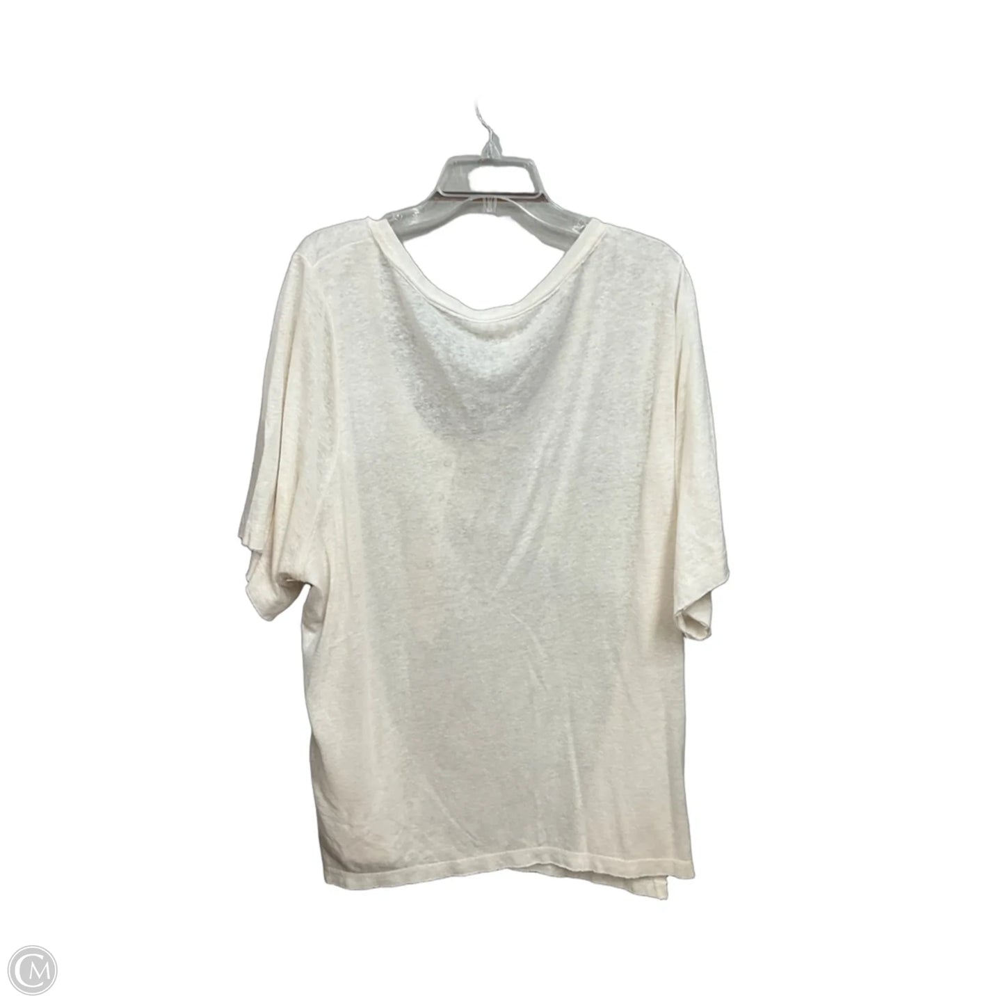 Top Short Sleeve By Festi In Cream, Size: 4x