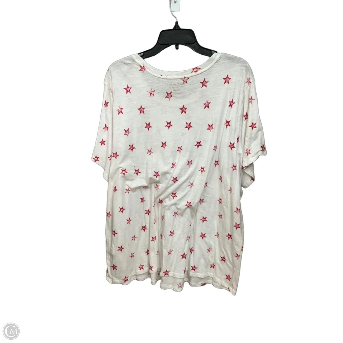 Top Short Sleeve By Lucky Brand In White, Size: 3x