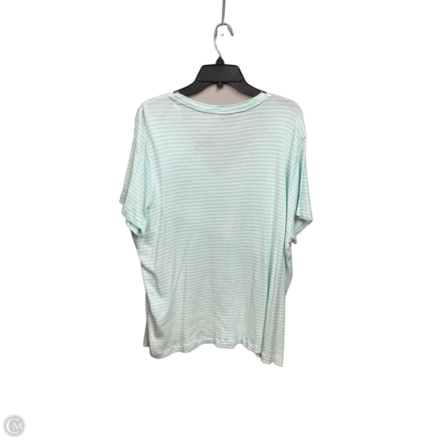 Top Short Sleeve Basic By Vineyard Vines In Striped Pattern, Size: 3x