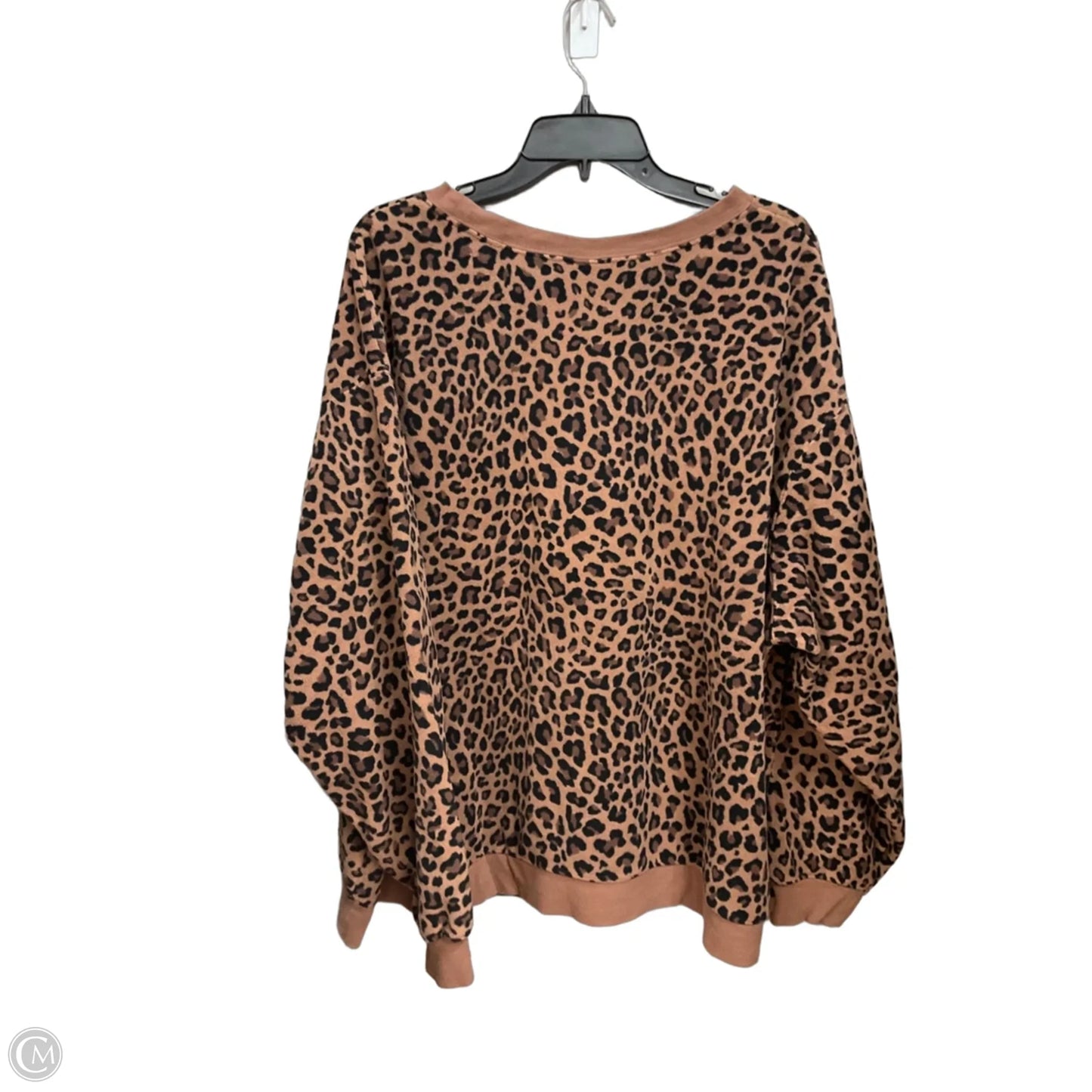Sweatshirt Crewneck By Nike In Animal Print, Size: 3x
