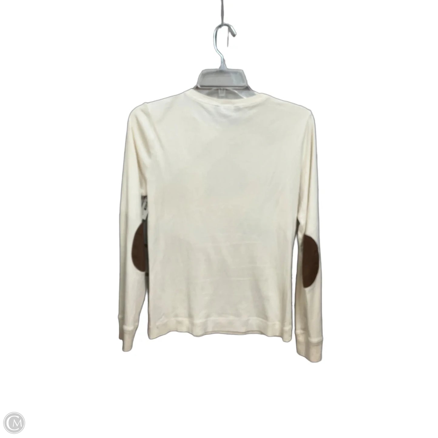 Top Long Sleeve By Lauren By Ralph Lauren In Cream, Size: M
