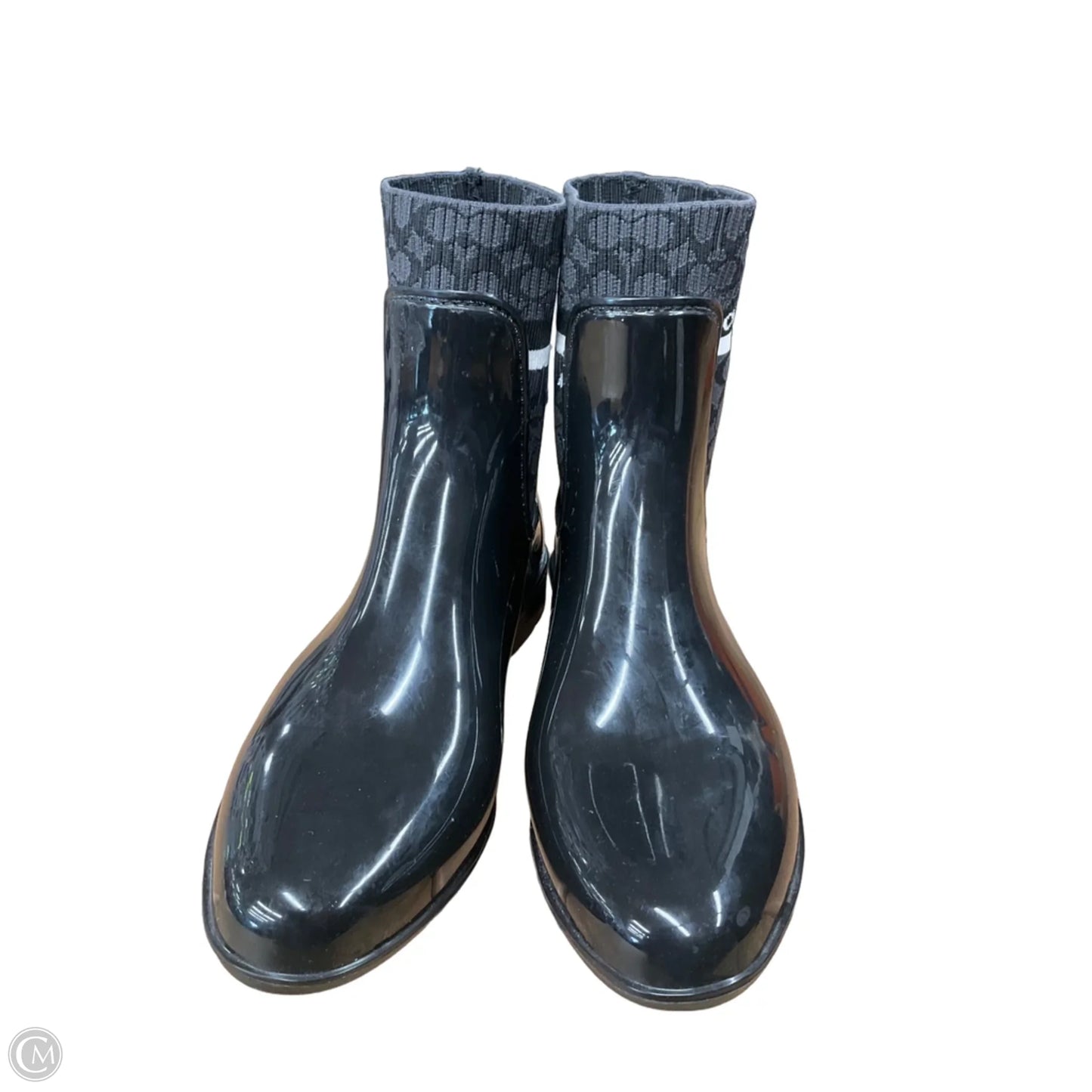 Boots Designer By Coach In Black, Size: 8