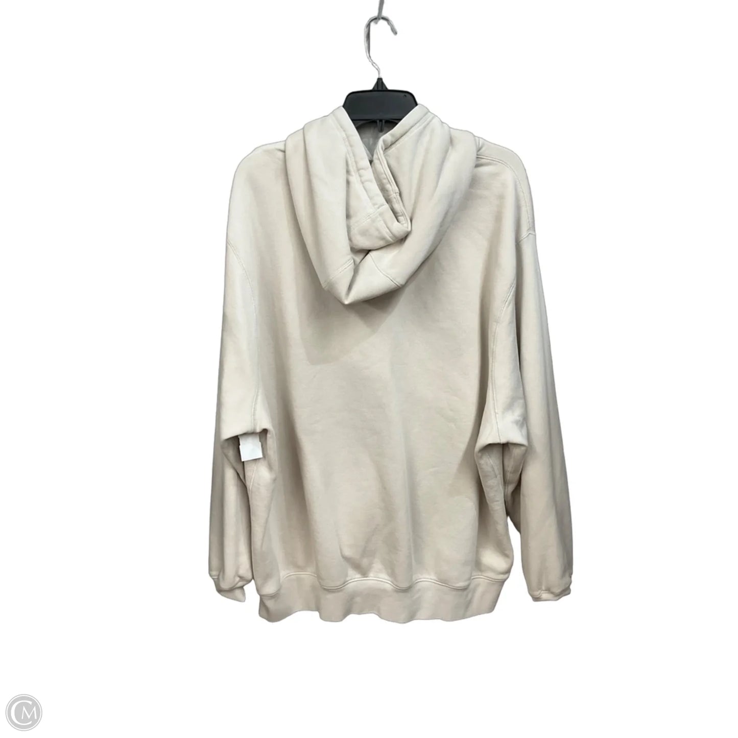 Athletic Top Long Sleeve Hoodie By Nike Apparel In Tan, Size: Xxl