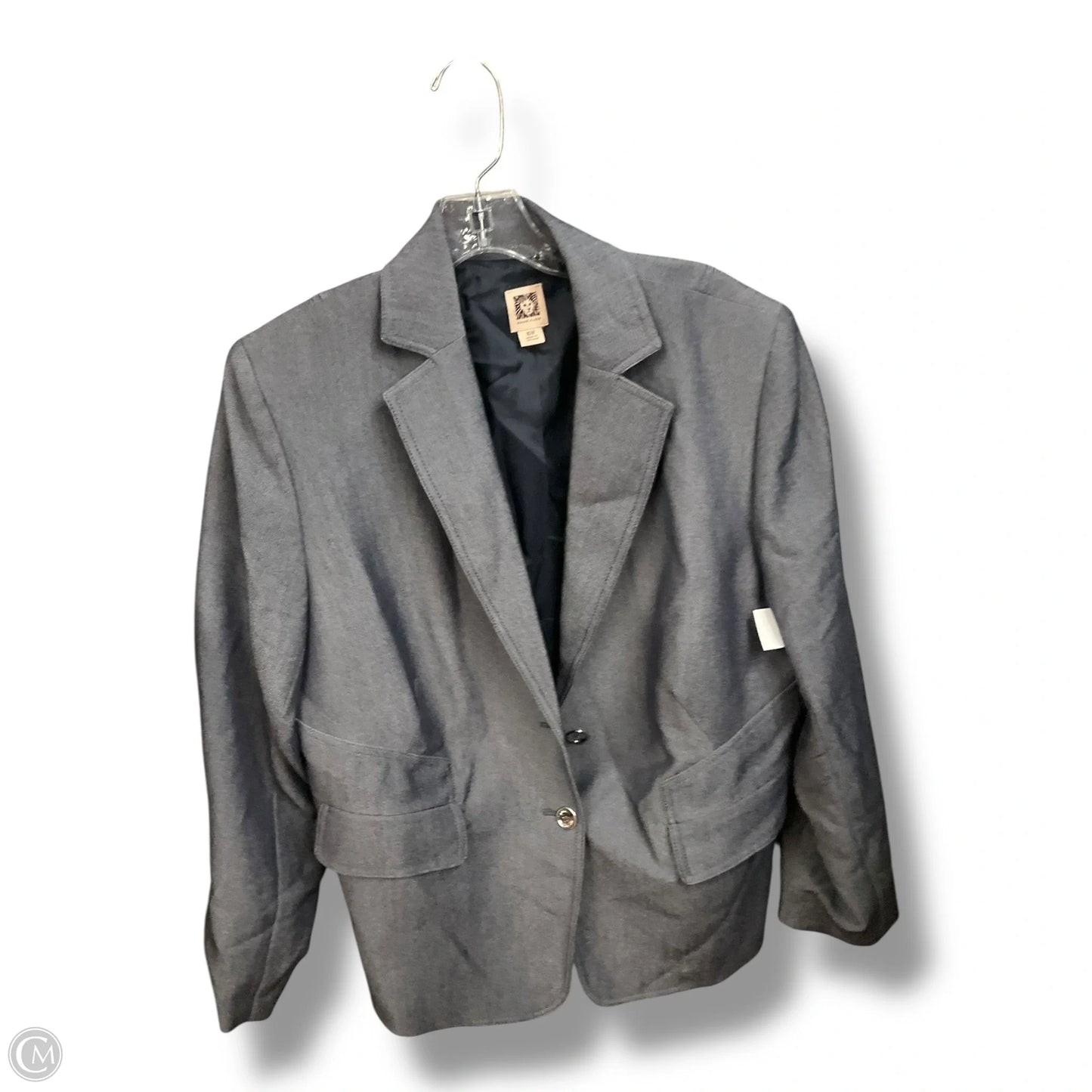 Blazer By Anne Klein In Blue, Size: Xl