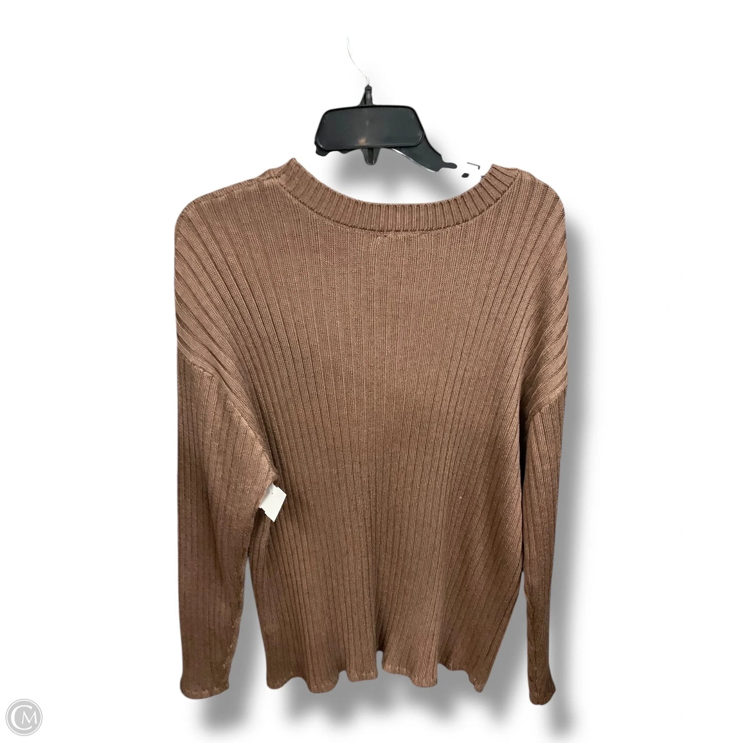 Top Long Sleeve By Jessica Simpson In Brown, Size: Xxl