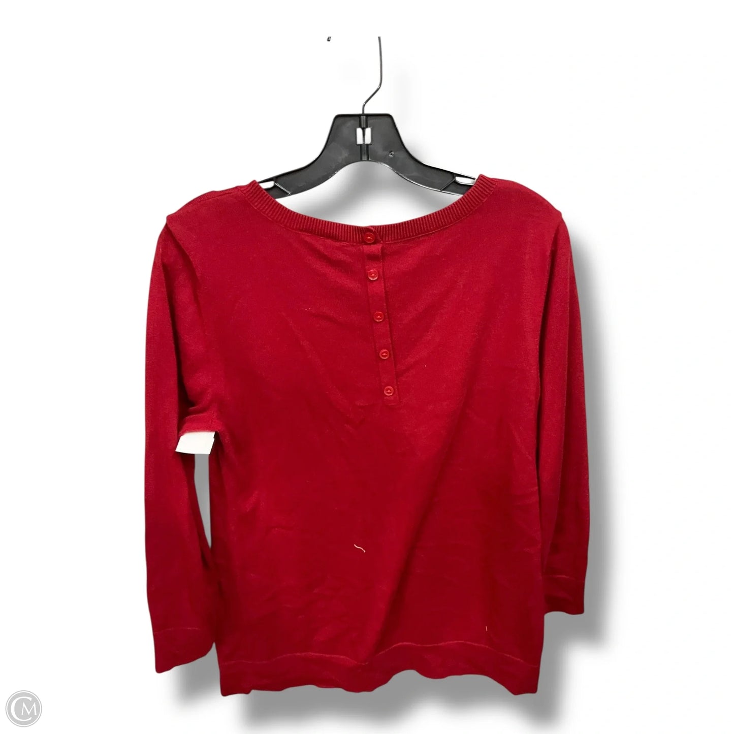 Top Long Sleeve By Loft In Red, Size: M
