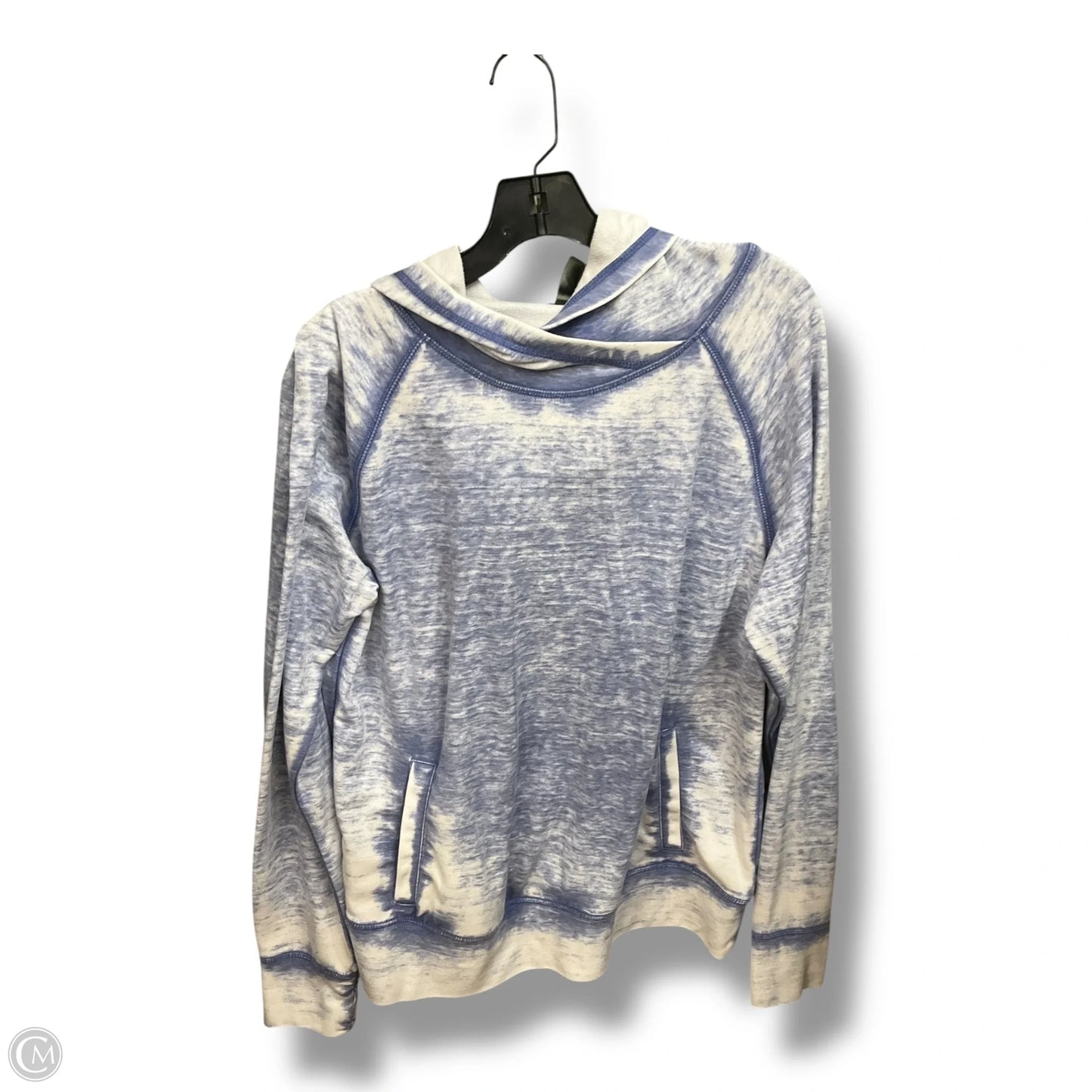 Athletic Sweatshirt Hoodie By Mta Pro In Tie Dye Print, Size: L