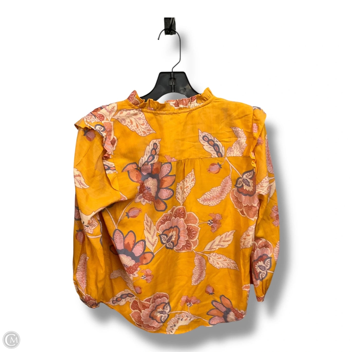 Blouse Long Sleeve By Lc Lauren Conrad In Orange, Size: S