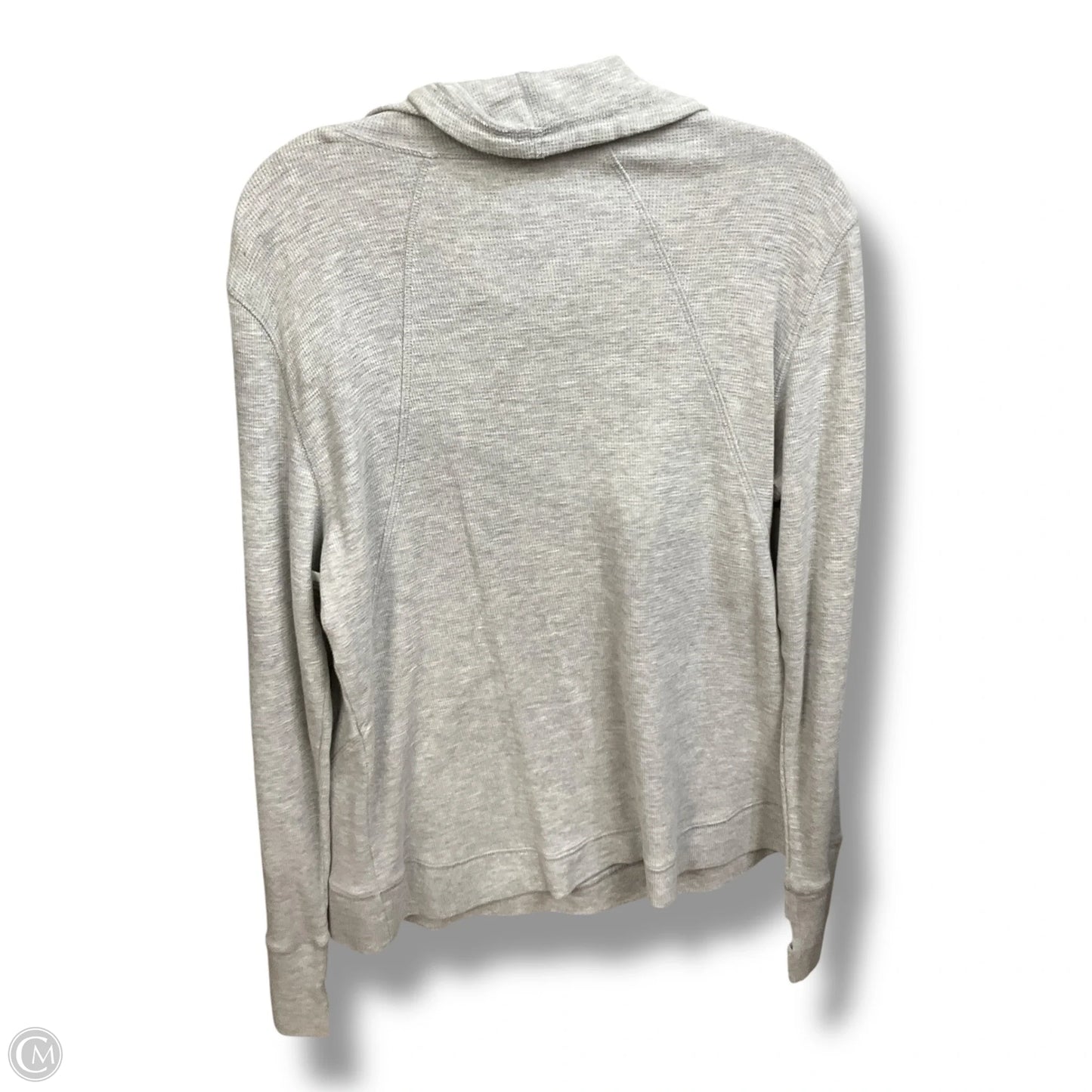 Athletic Sweatshirt Collar By Exertek In Grey, Size: L