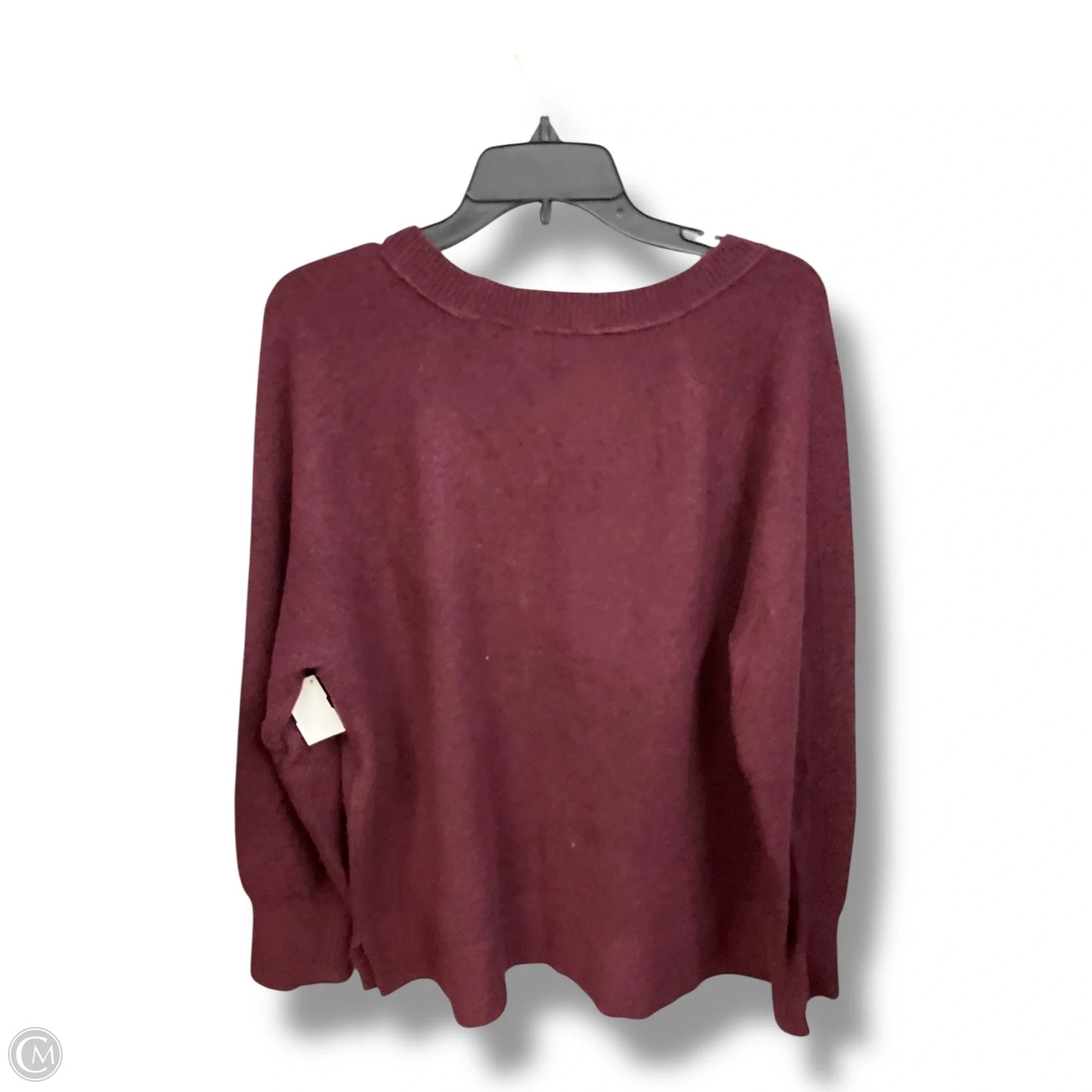 Sweater By Loft In Maroon, Size: Xl