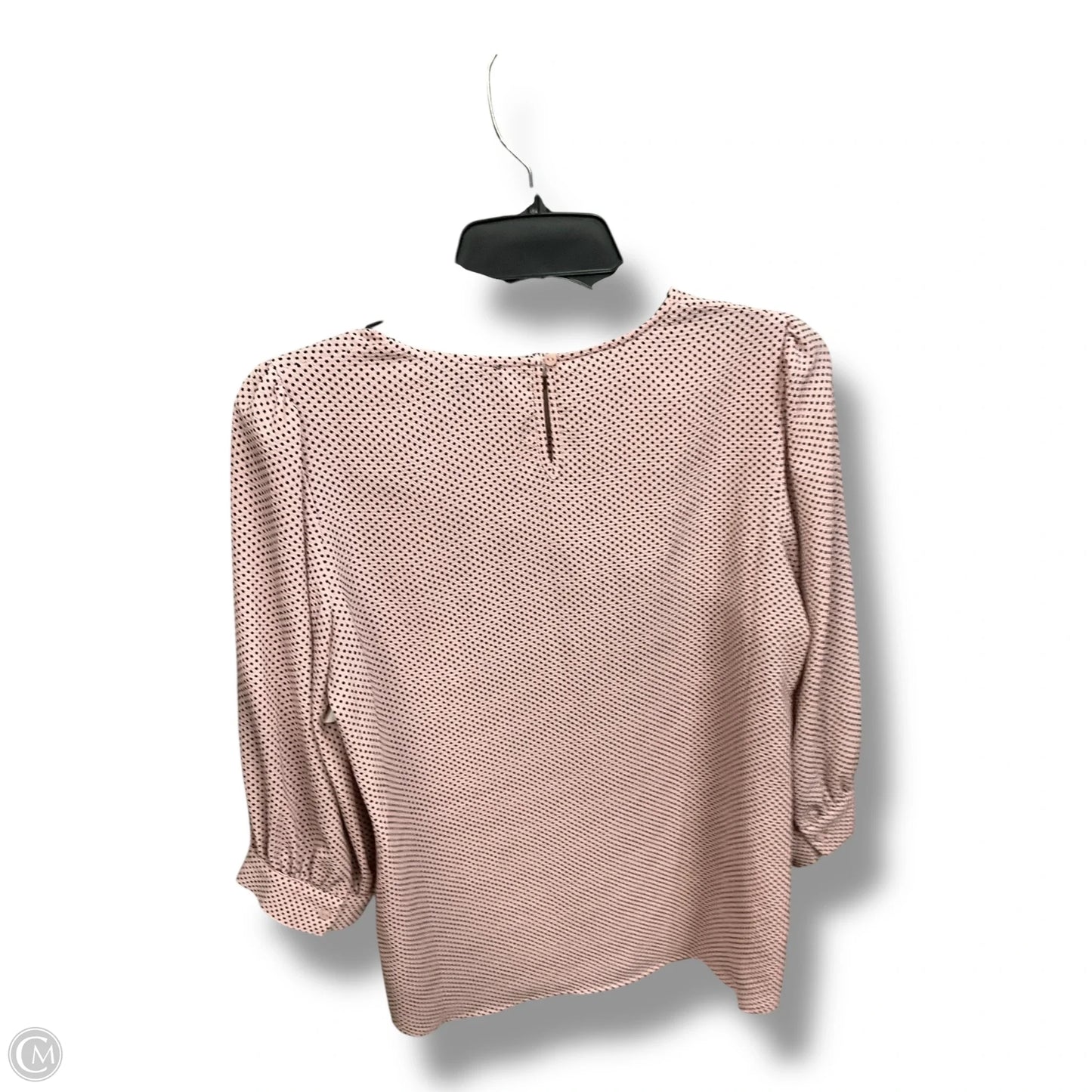 Blouse 3/4 Sleeve By Adrianna Papell In Polkadot Pattern, Size: S